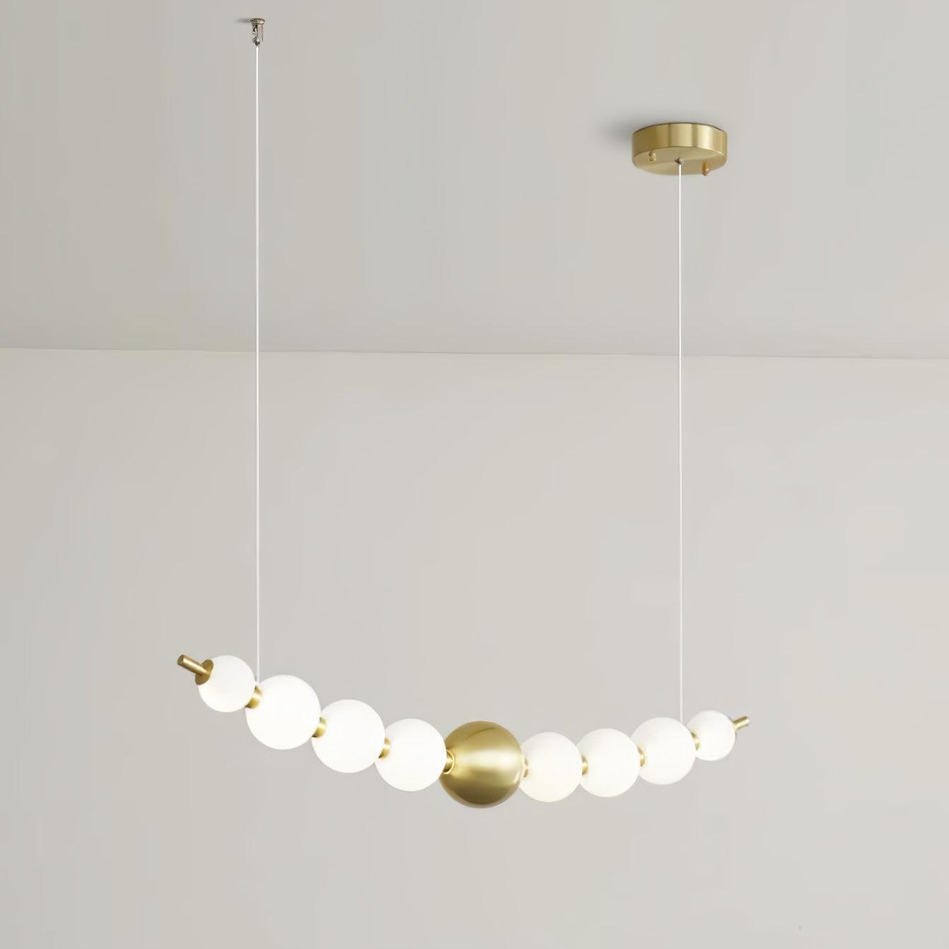 Linea Contemporary Brass Pendant Lamp - Blowlighting