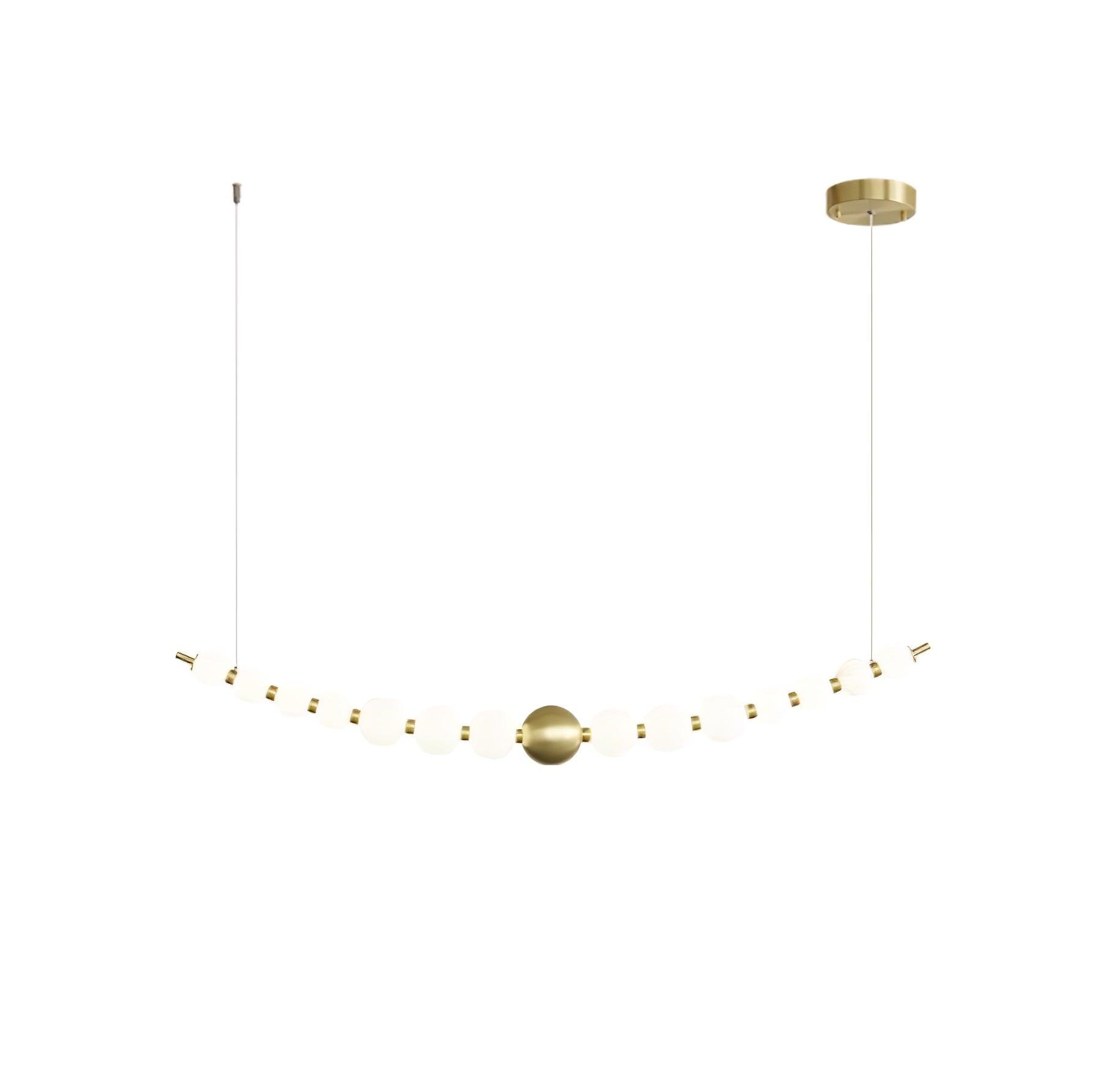 Linea Contemporary Brass Pendant Lamp - Blowlighting