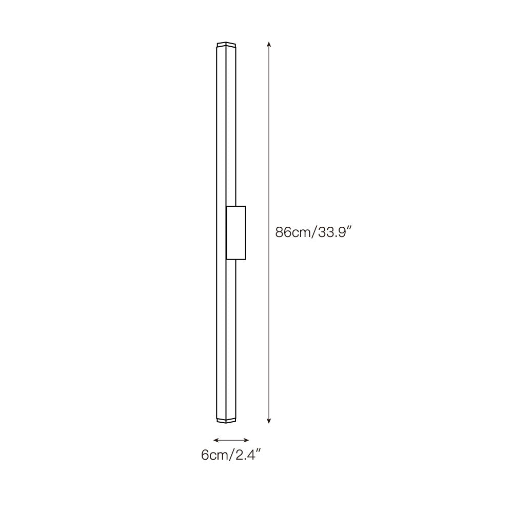 Vivyna Modern Minimalist Travertine Wall Lamp - Lamp Copper