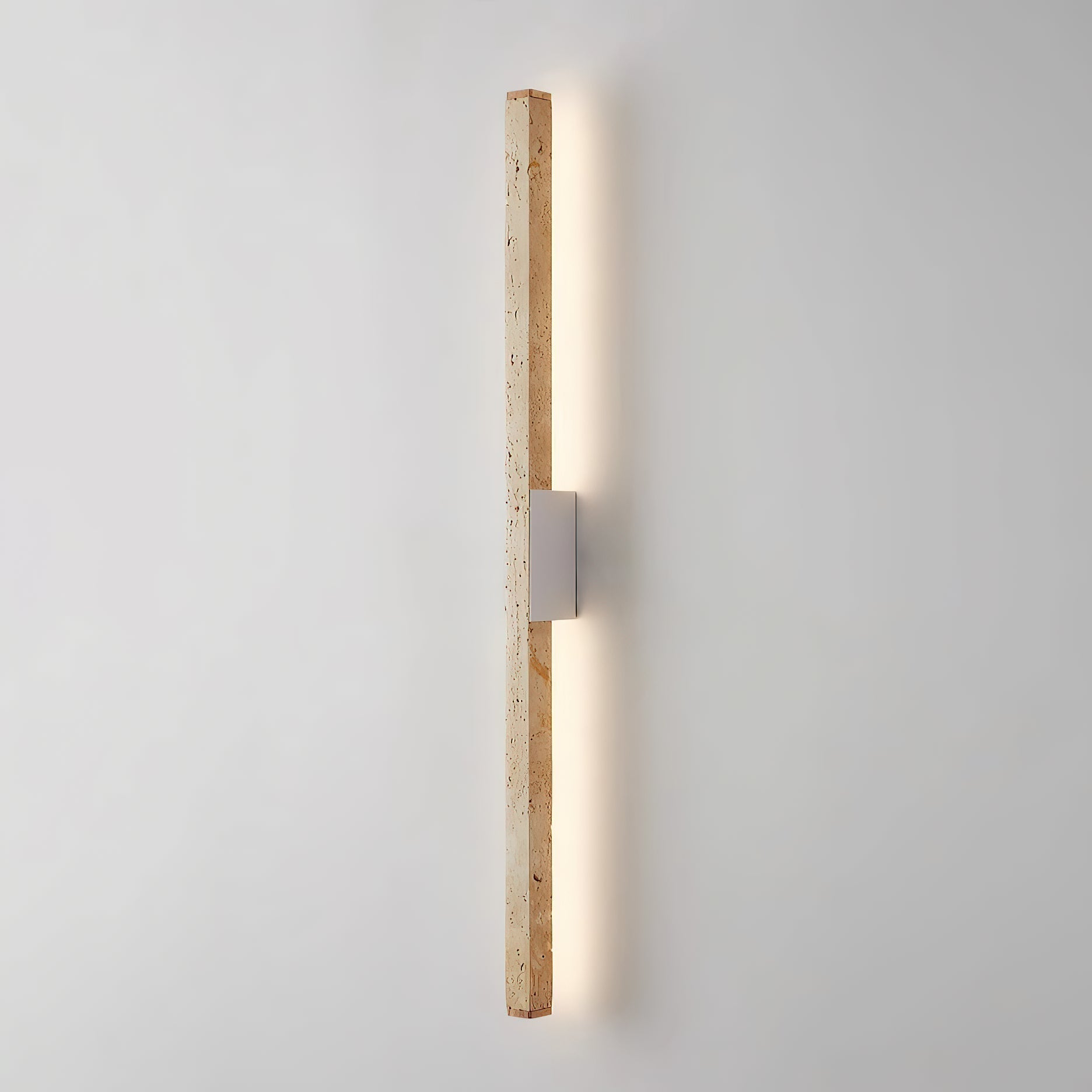 Vivyna Modern Minimalist Travertine Wall Lamp - Lamp Copper