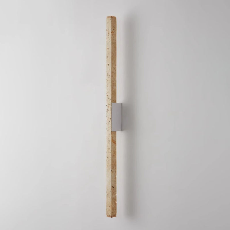 Vivyna Modern Minimalist Travertine Wall Lamp - Lamp Copper