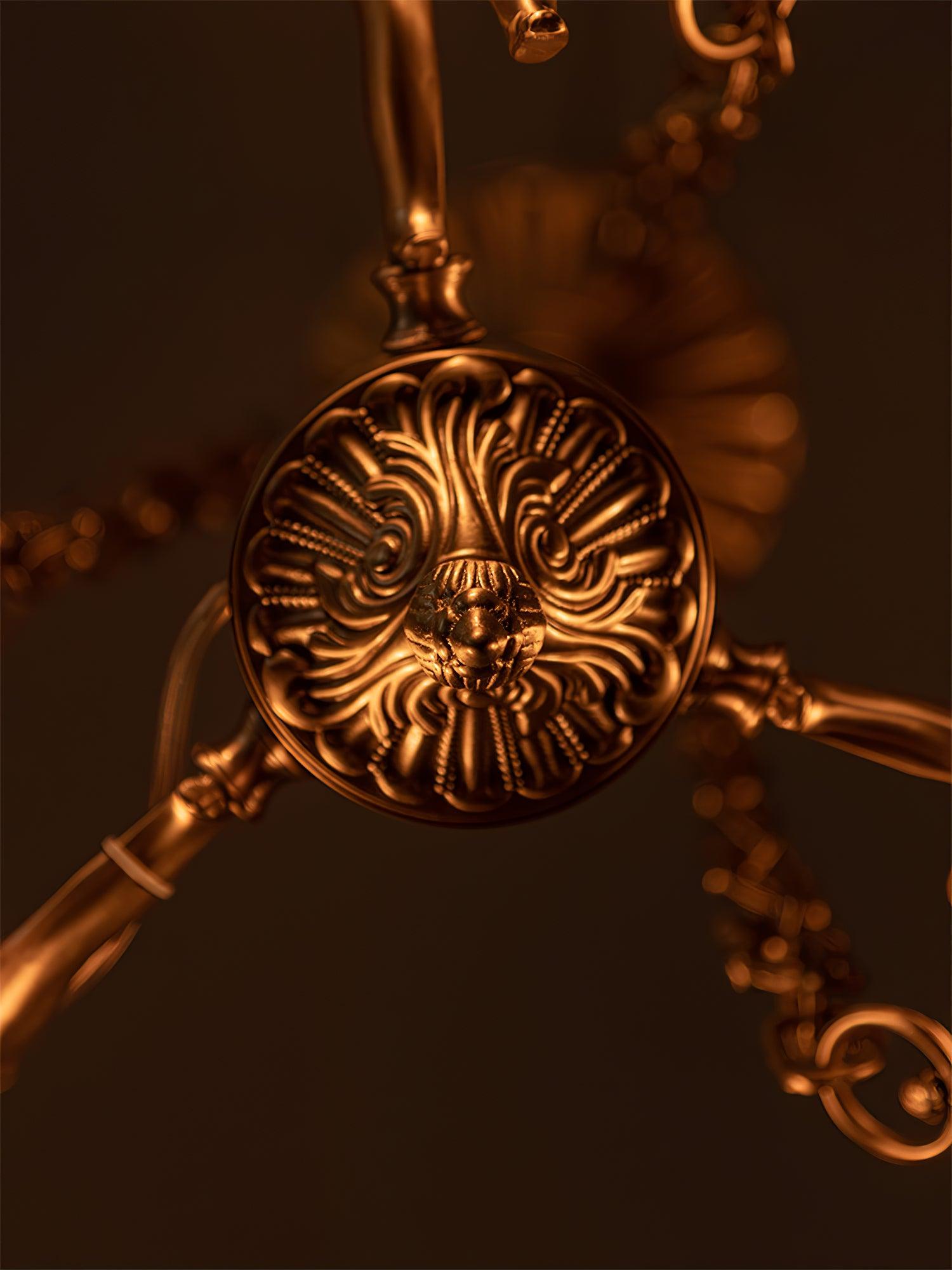 Putti Statuettes Brass Suspension - Blowlighting