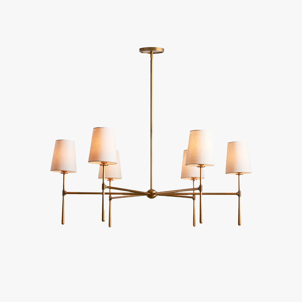 Silva Lampadario a 4/6 Luci Stile Metà Secolo
