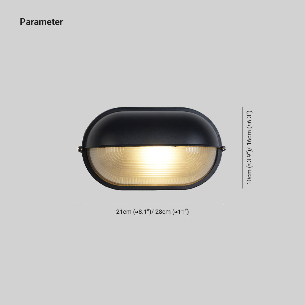 Ray Lampada da Parete da Esterno Industriale Nauticus