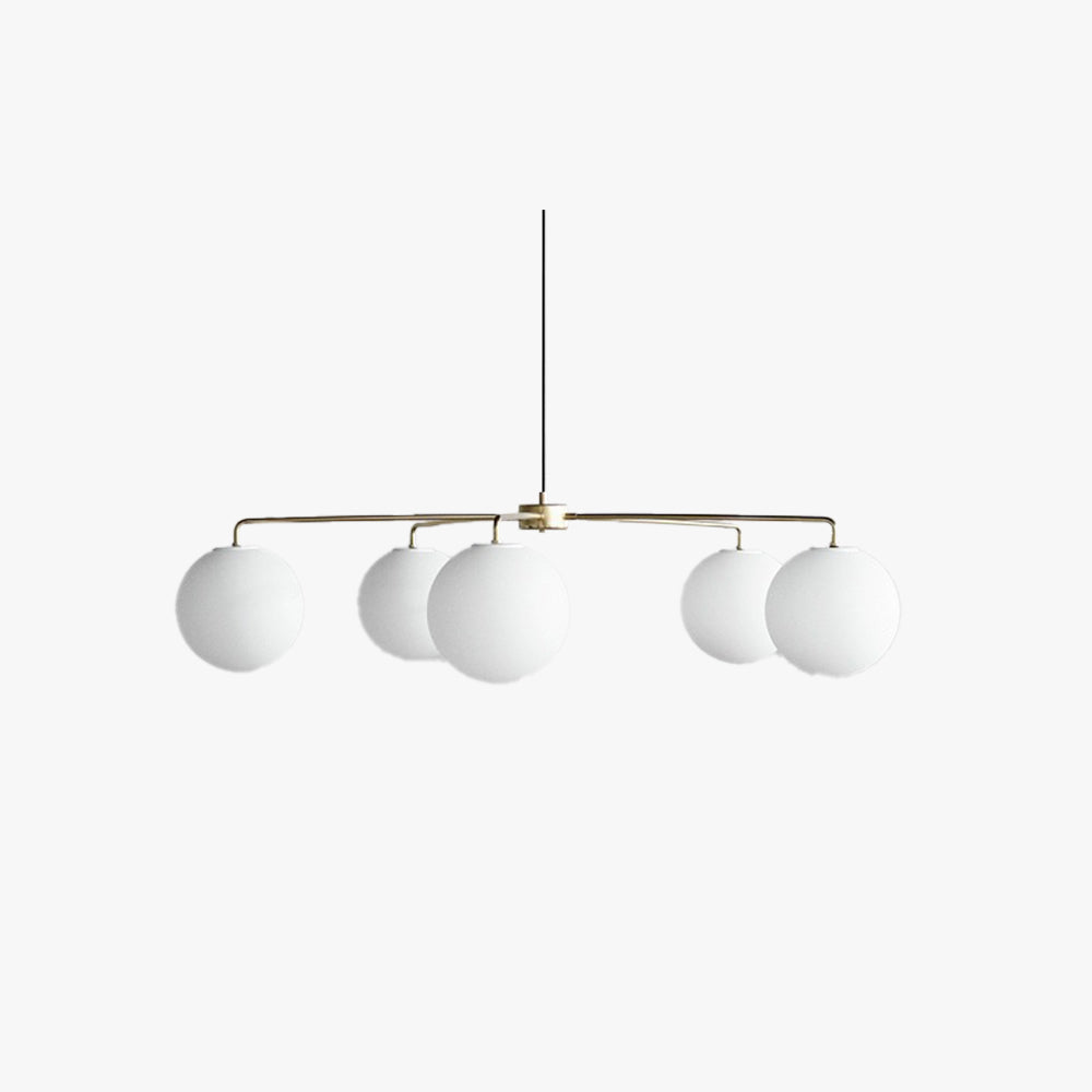 Valentina Minimalista LED Bolla Vetro Metallo Lampadari Camera da Letto