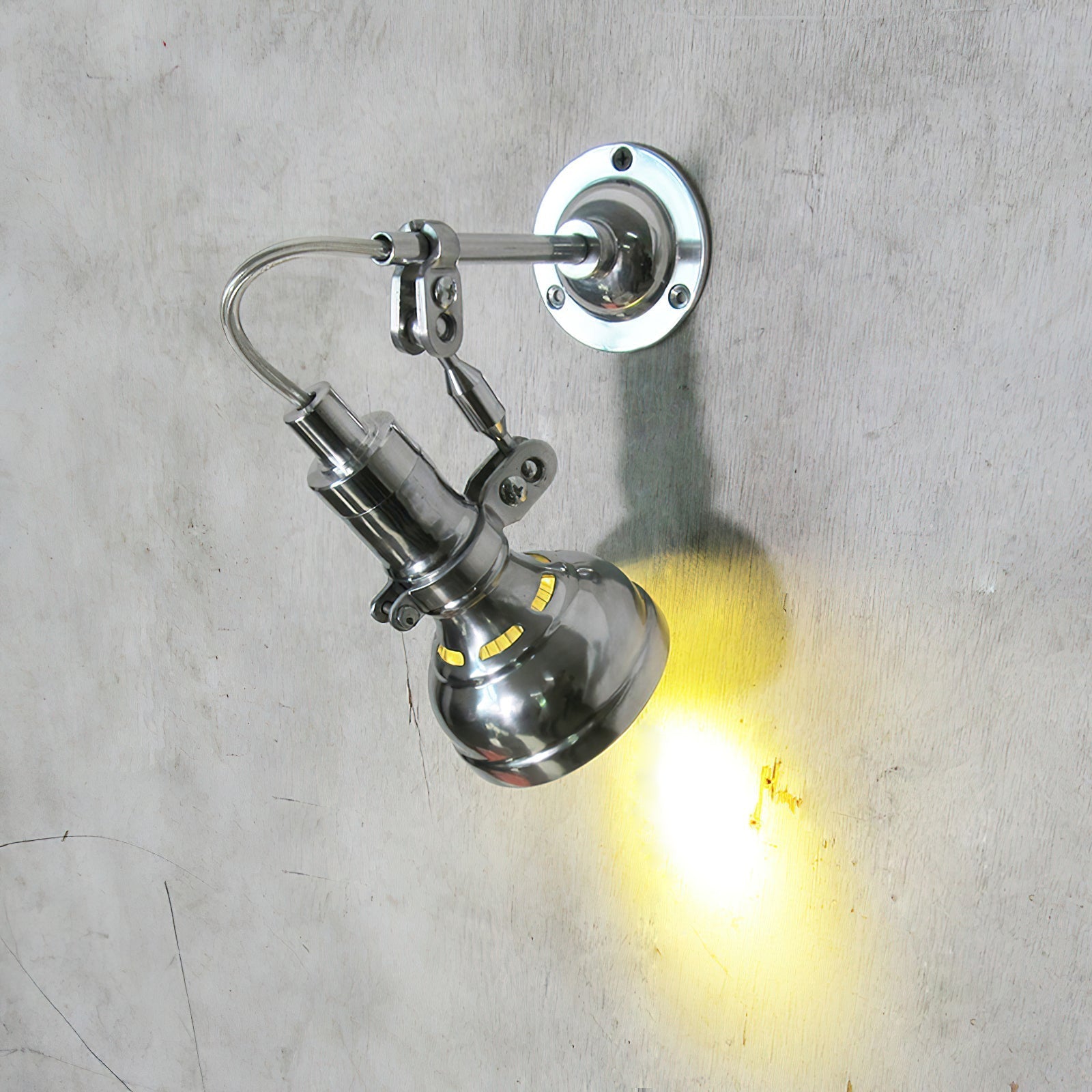 Ivsolara Vintage Rocker Arm Metal Sconce Wall Lamp - Lamp Copper