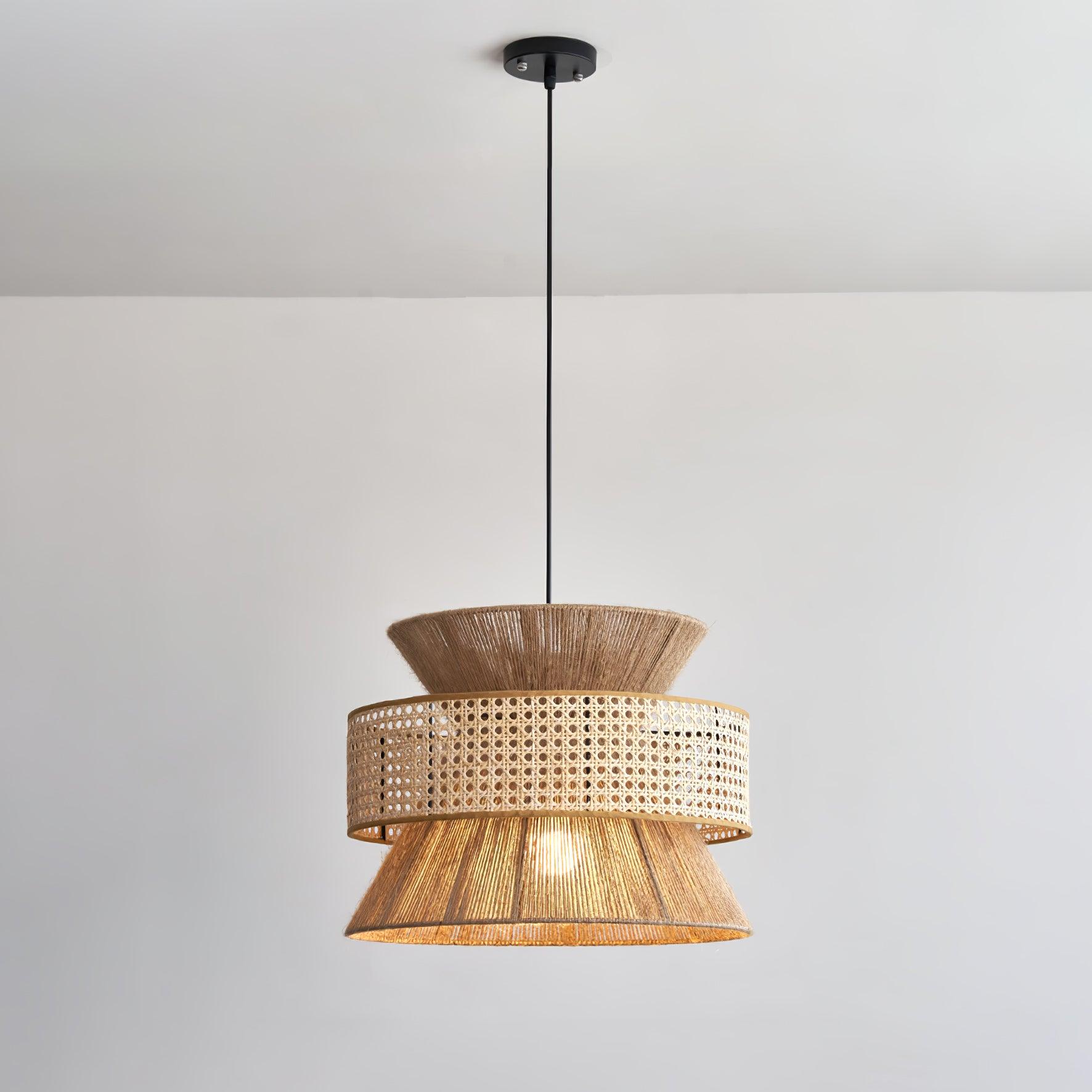 Aria Bohemian Bamboo Pendant Lamp - Blowlighting