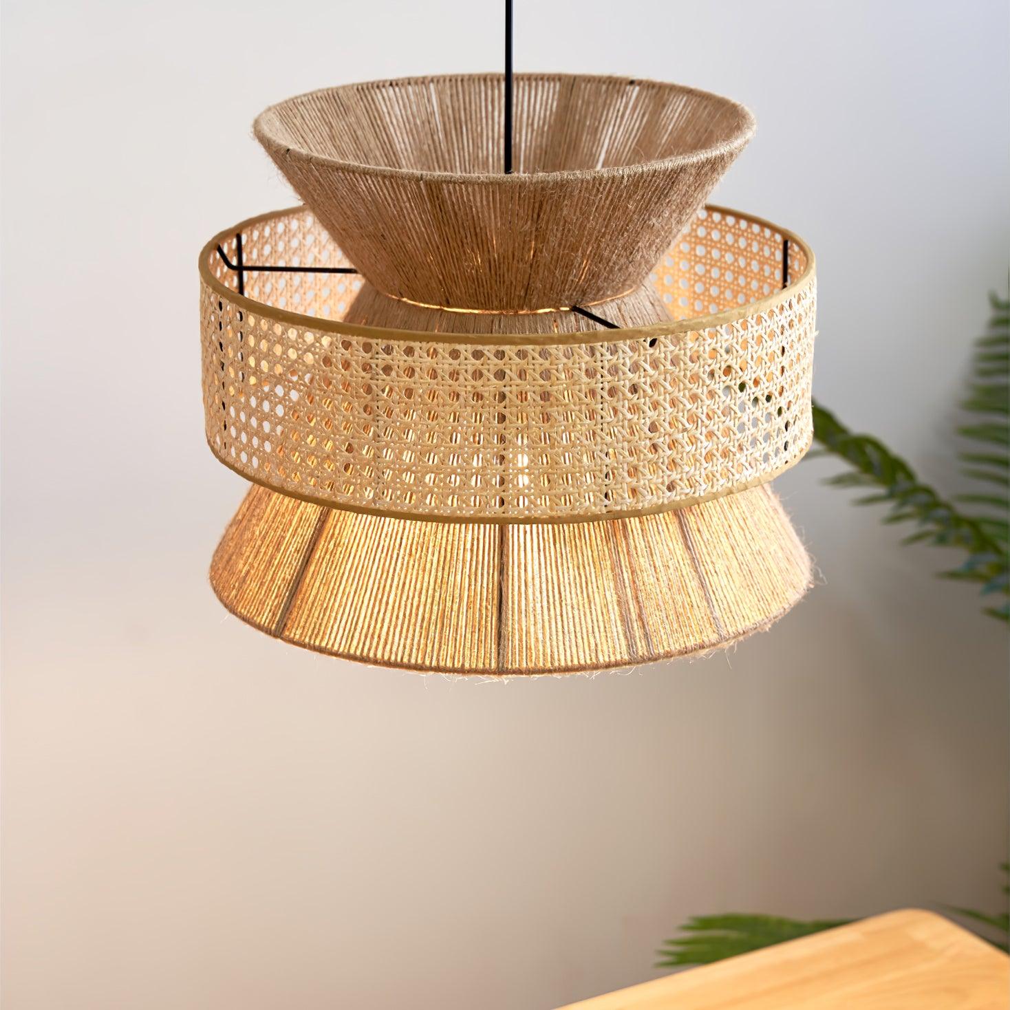 Aria Bohemian Bamboo Pendant Lamp - Blowlighting