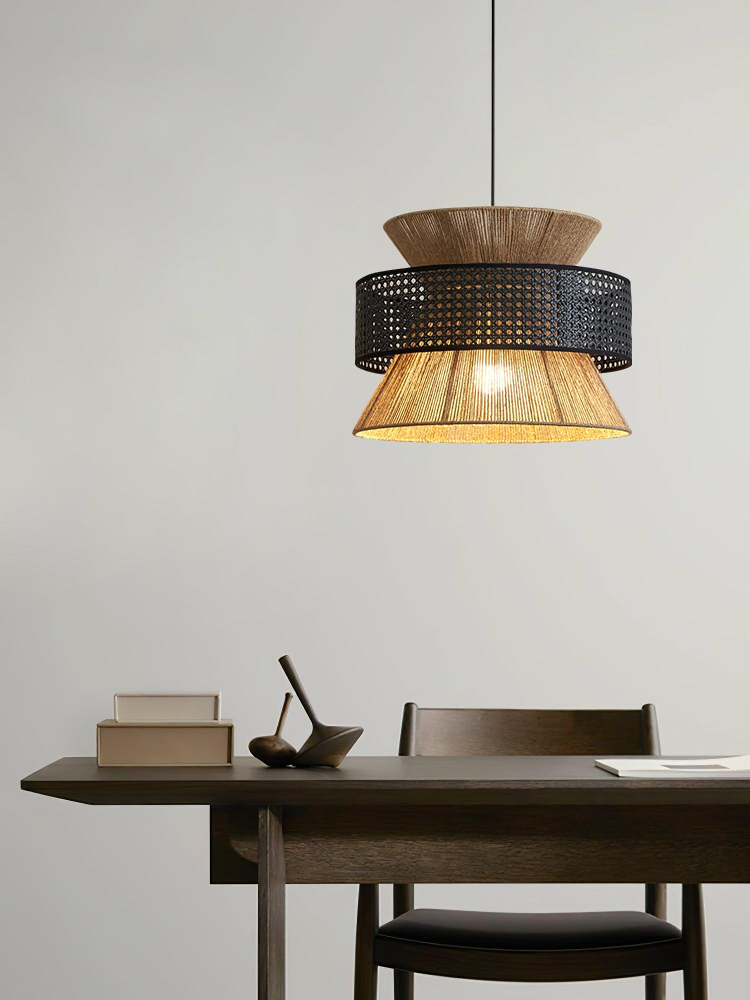 Aria Bohemian Bamboo Pendant Lamp - Blowlighting