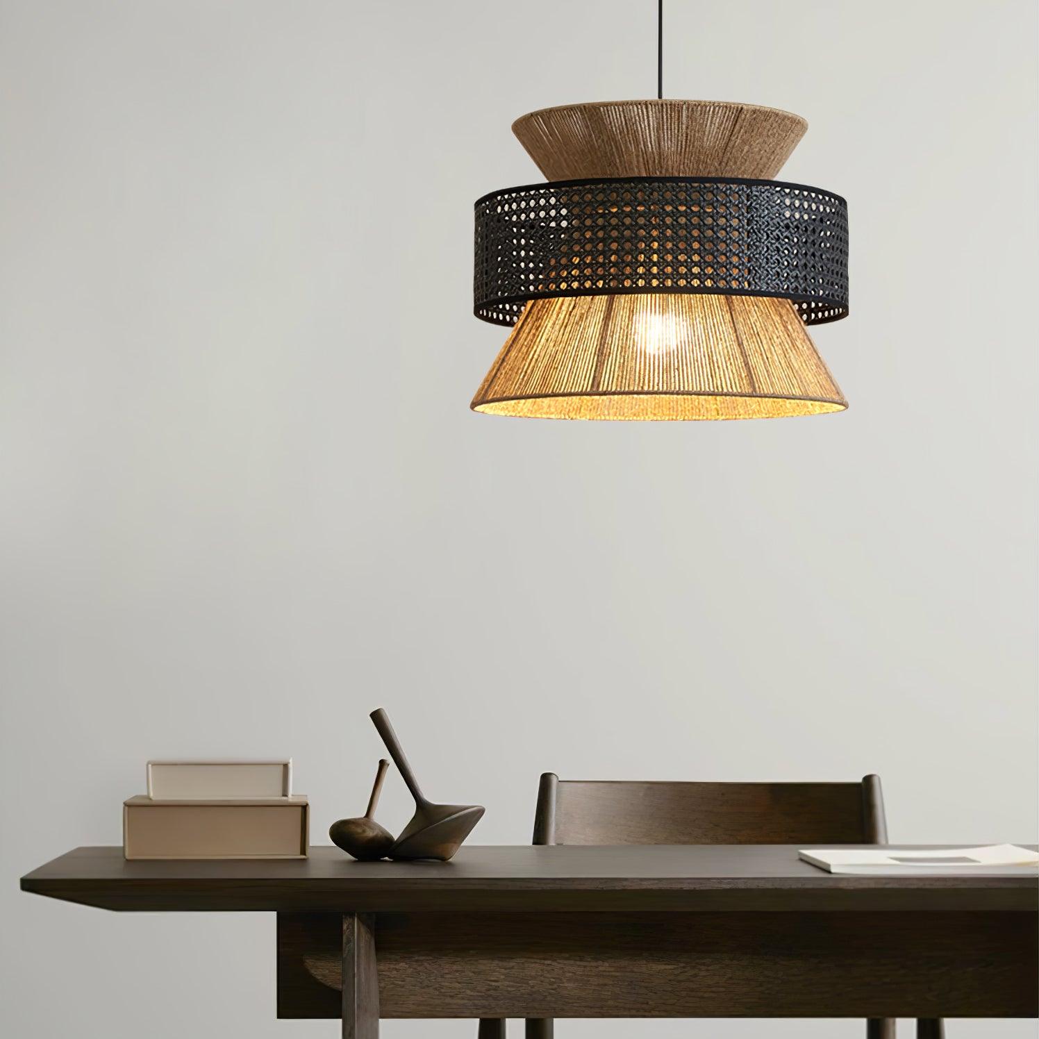 Aria Bohemian Bamboo Pendant Lamp - Blowlighting