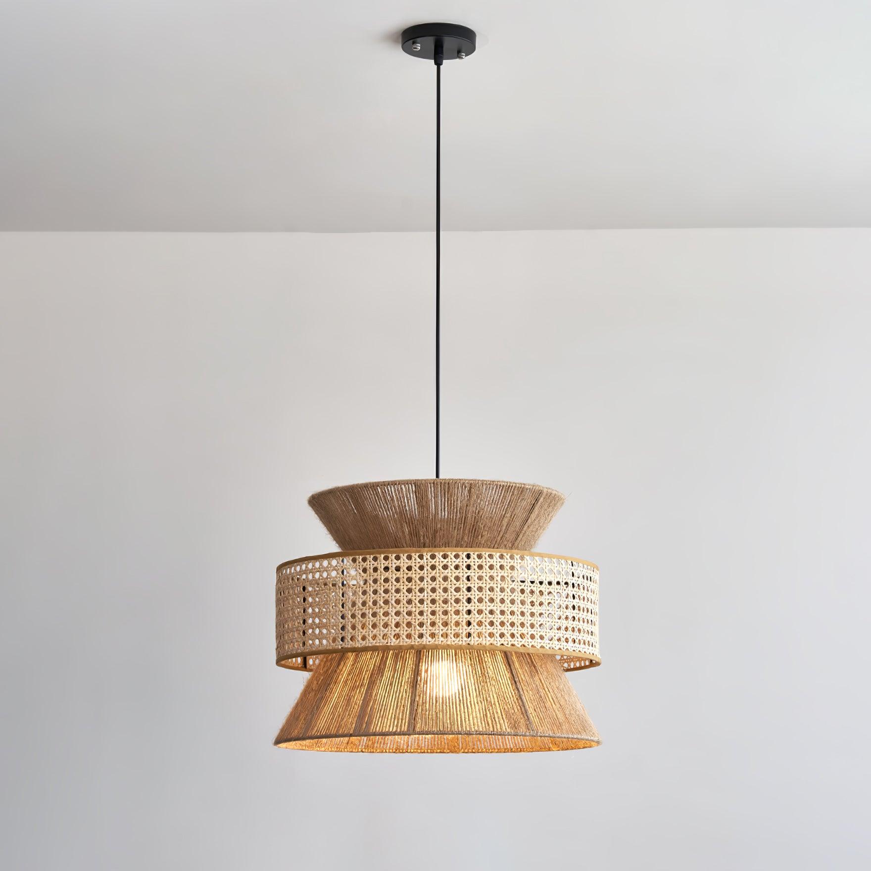 Aria Bohemian Bamboo Pendant Lamp - Blowlighting