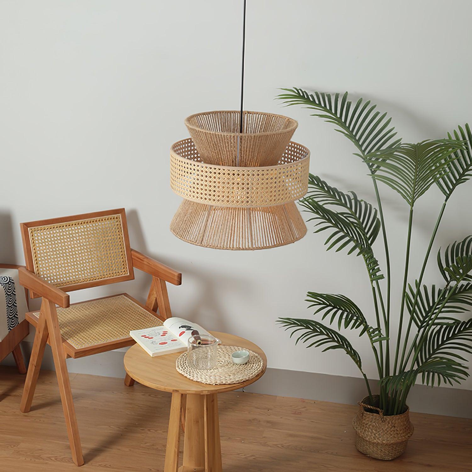 Aria Bohemian Bamboo Pendant Lamp - Blowlighting