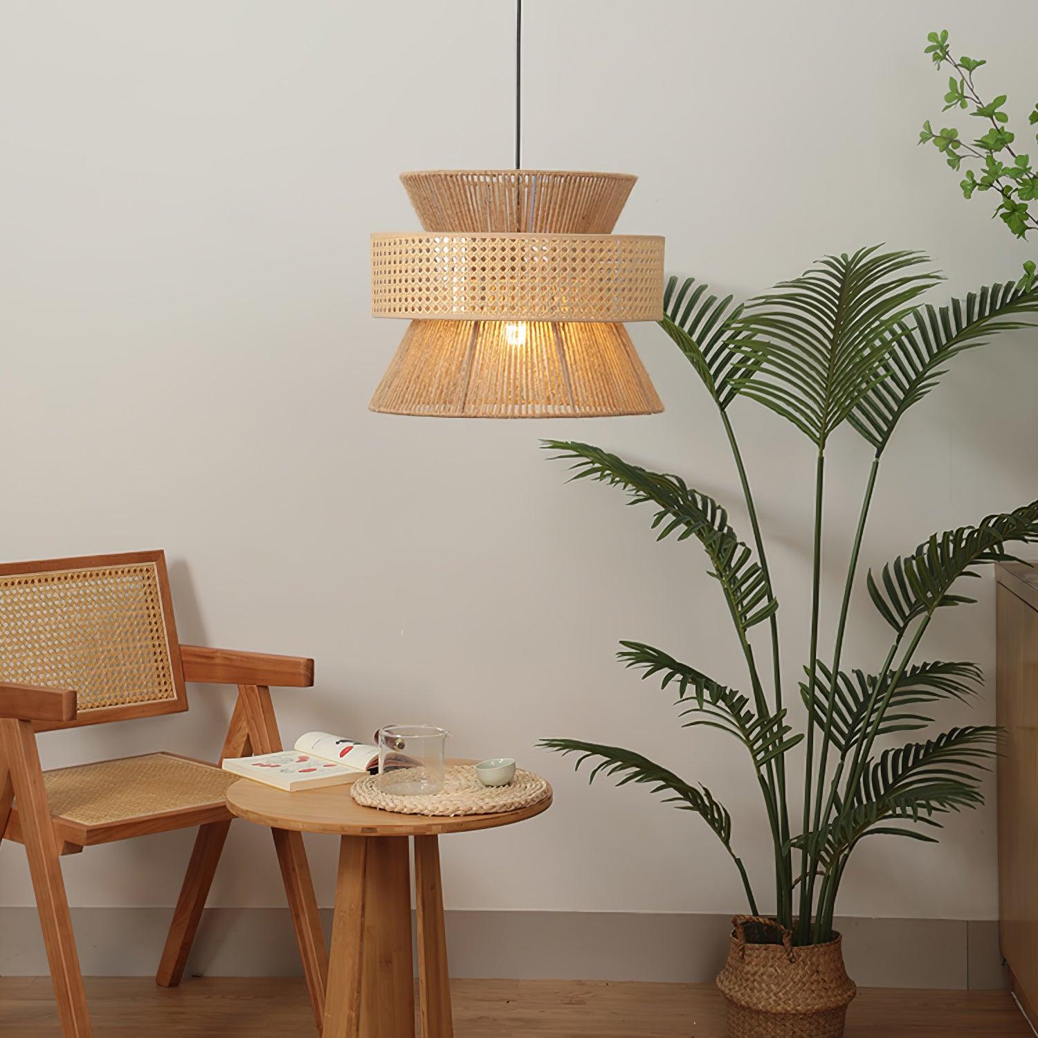 Aria Bohemian Bamboo Pendant Lamp - Blowlighting