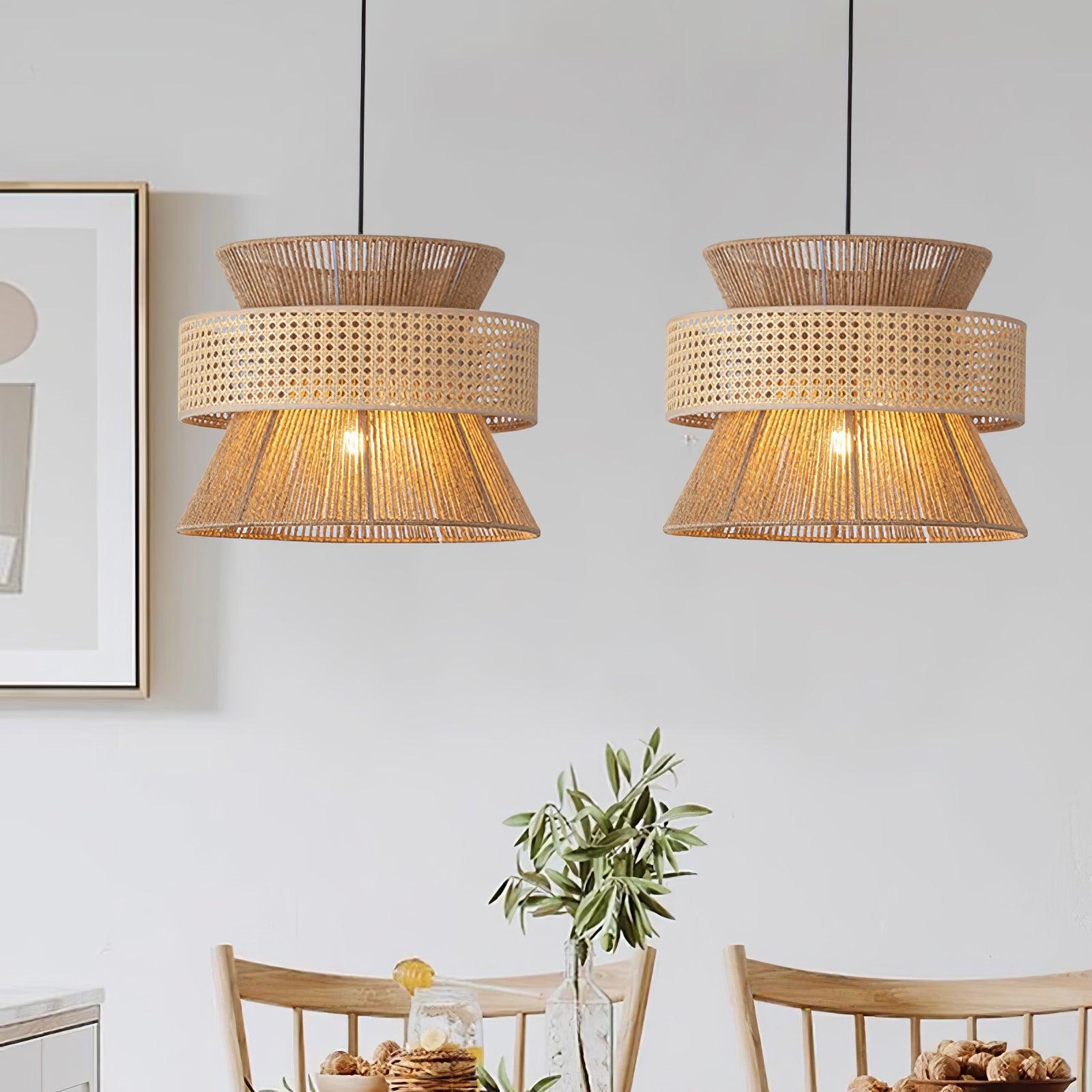 Aria Bohemian Bamboo Pendant Lamp - Blowlighting