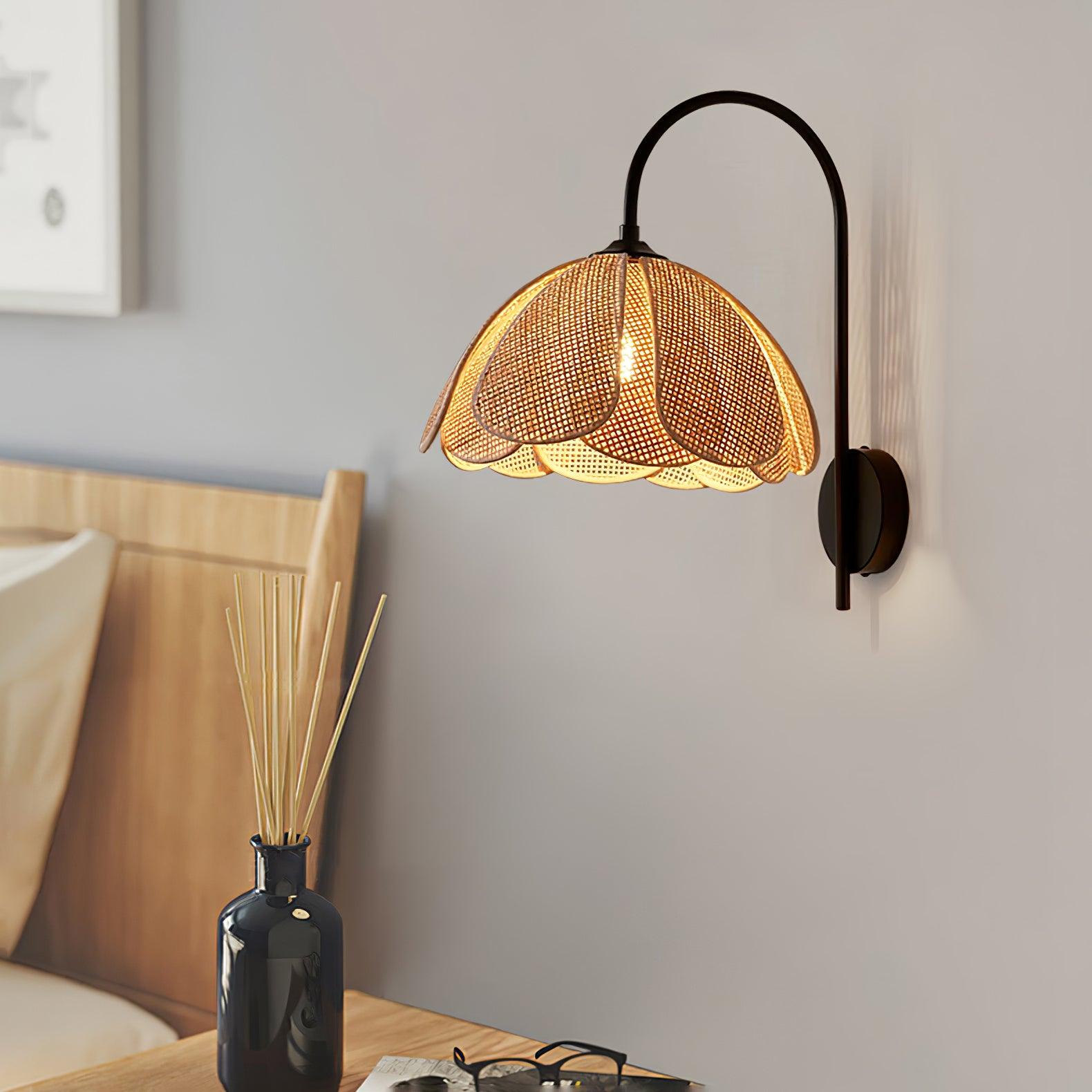 Rattan Petal Wall Lamp - Blowlighting