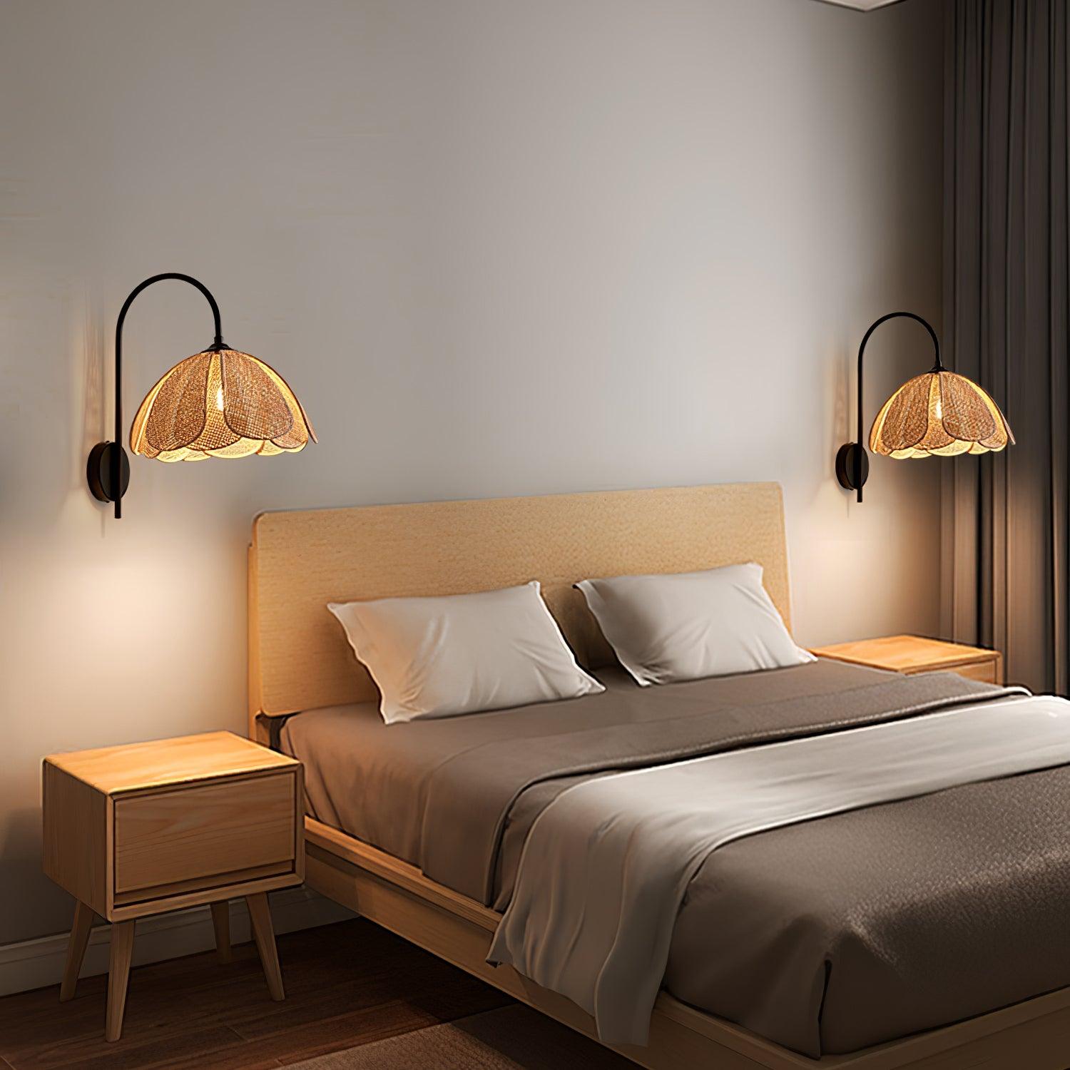 Rattan Petal Wall Lamp - Blowlighting