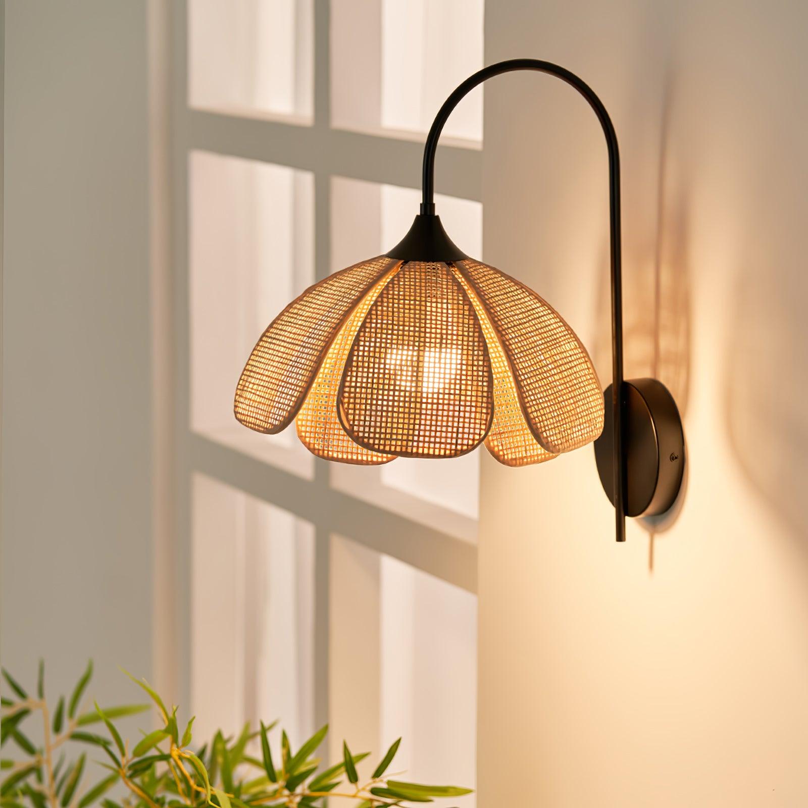 Rattan Petal Wall Lamp - Blowlighting