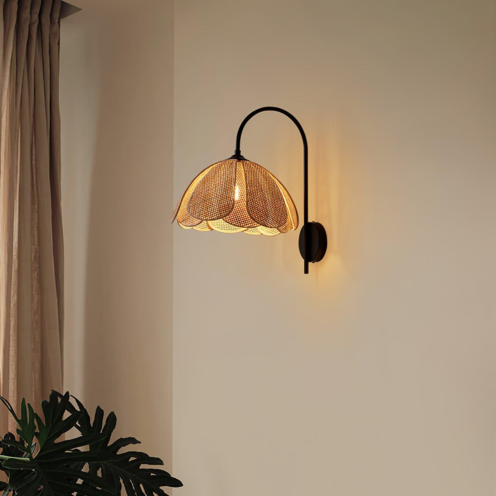 Rattan Petal Wall Lamp - Blowlighting