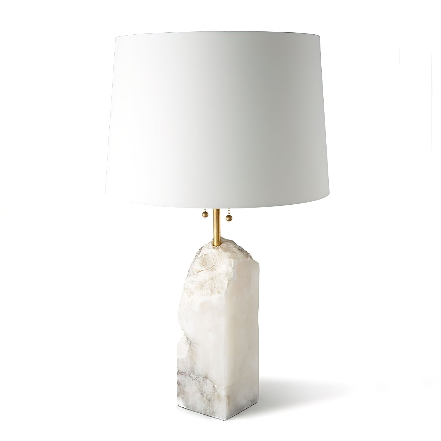 Raw Alabaster Table Lamp - Lamp Copper