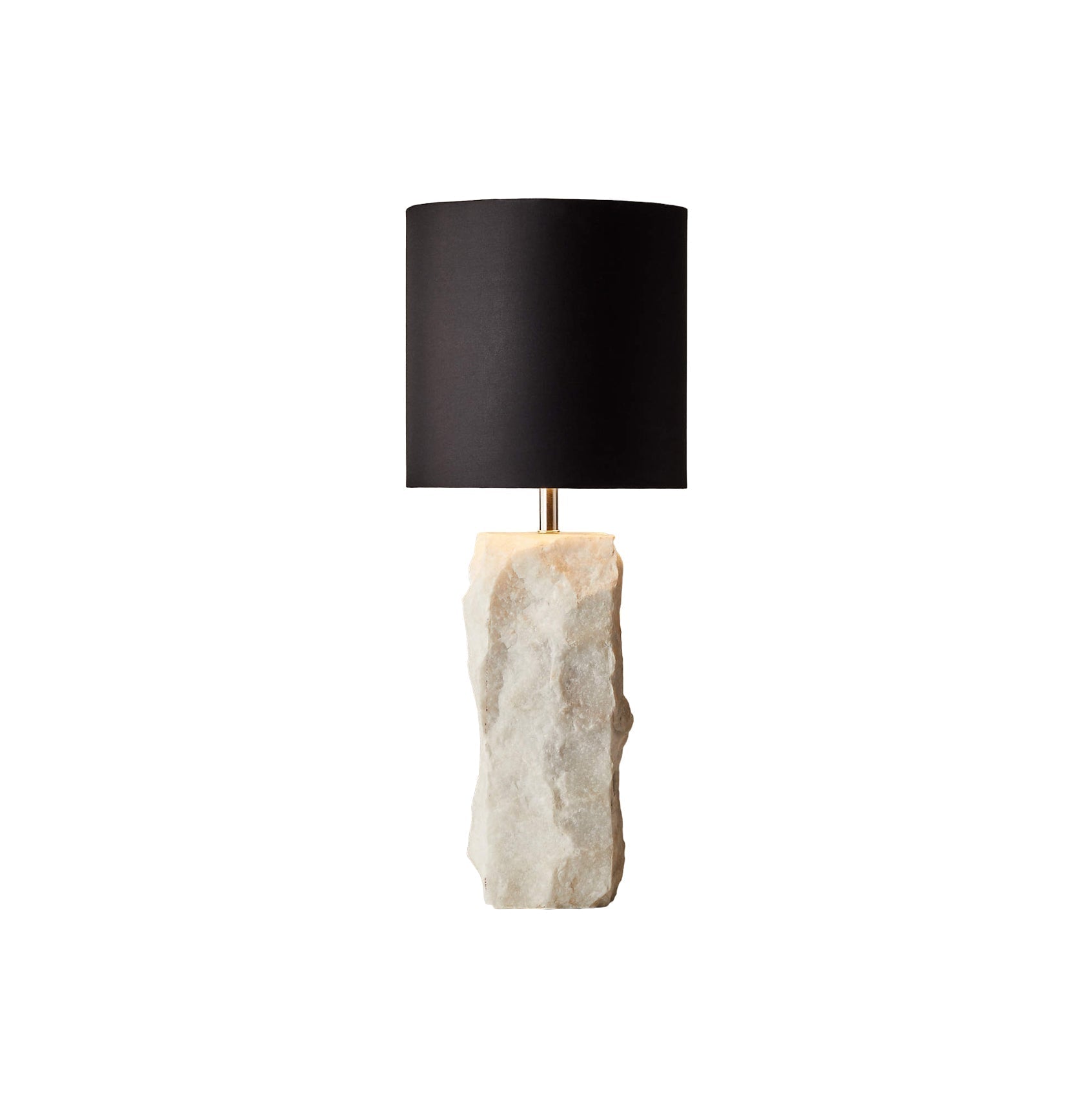 Raw Marble Table Lamp - Lamp Copper