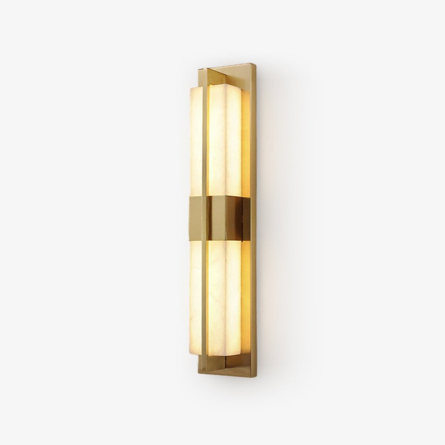 Caspian Alabaster Brass Wall Light - Neutralighting