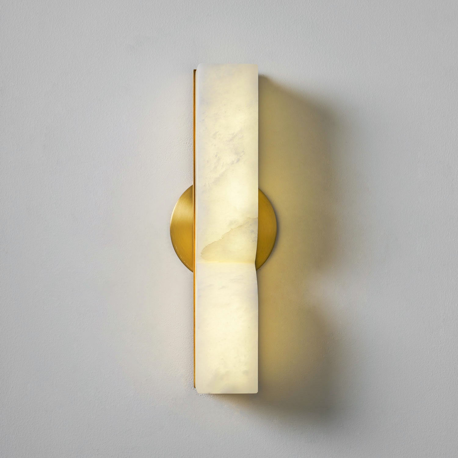 Lyvenisra Modern Minimalist Rectangular Alabaster Wall Lamp - Lamp Copper
