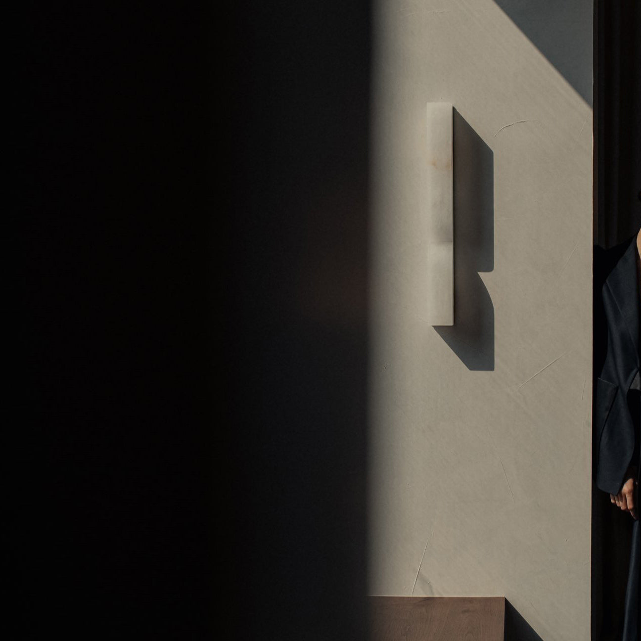 Lyvenisra Modern Minimalist Rectangular Alabaster Wall Lamp - Lamp Copper