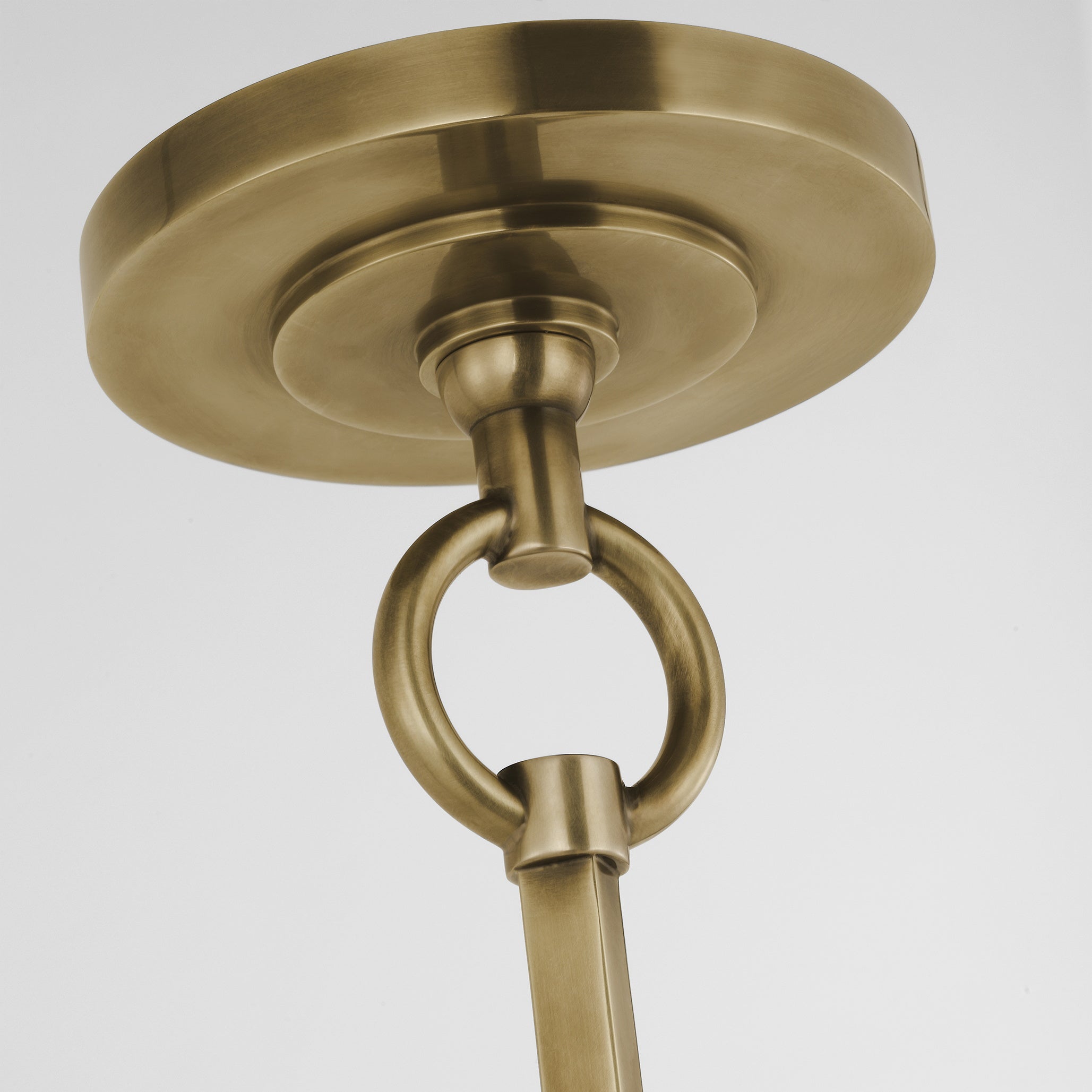 Olvynis Modern Minimalist Hanging Brass Fabric Pendant Lamp - Lamp Copper