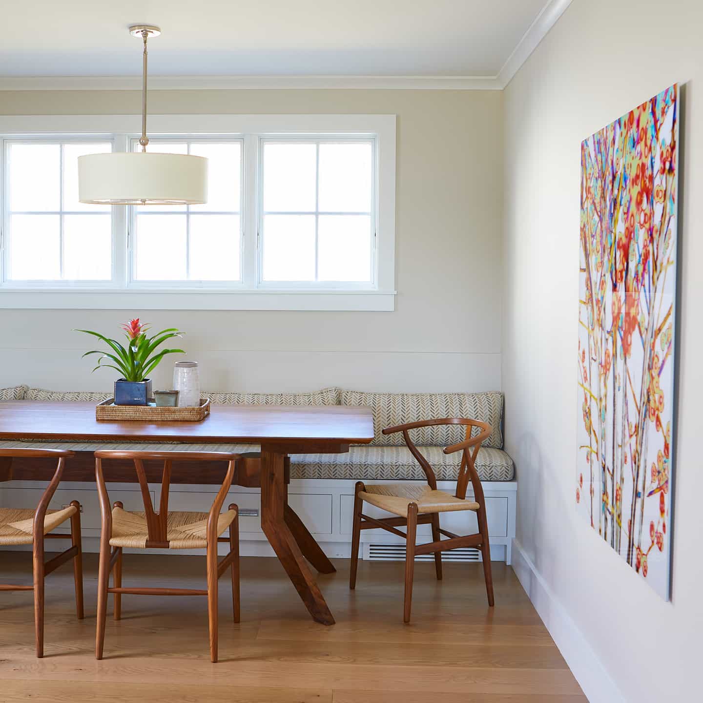 Olvynis Modern Minimalist Hanging Brass Fabric Pendant Lamp - Lamp Copper