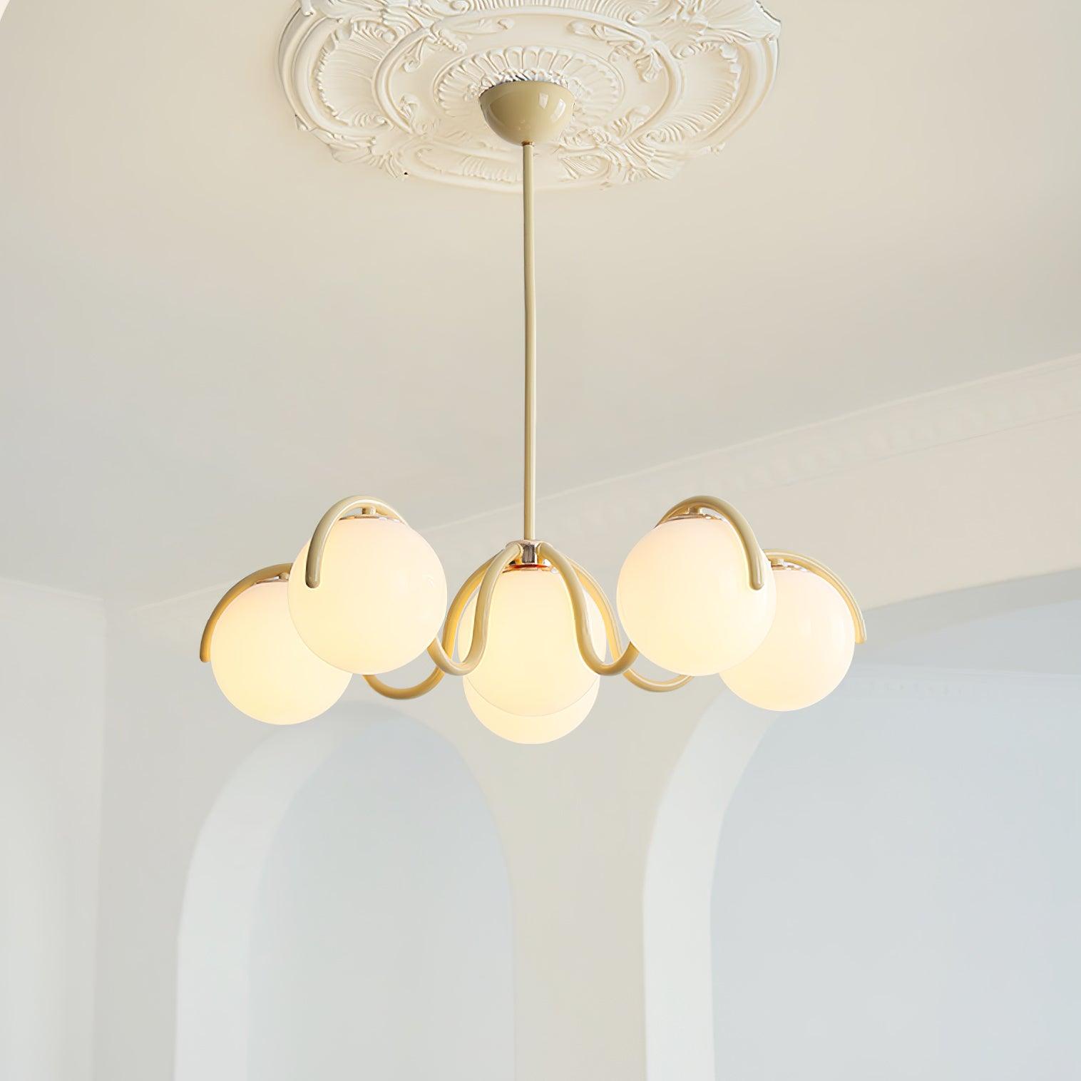 Aria Lampadario Lineare Curvo