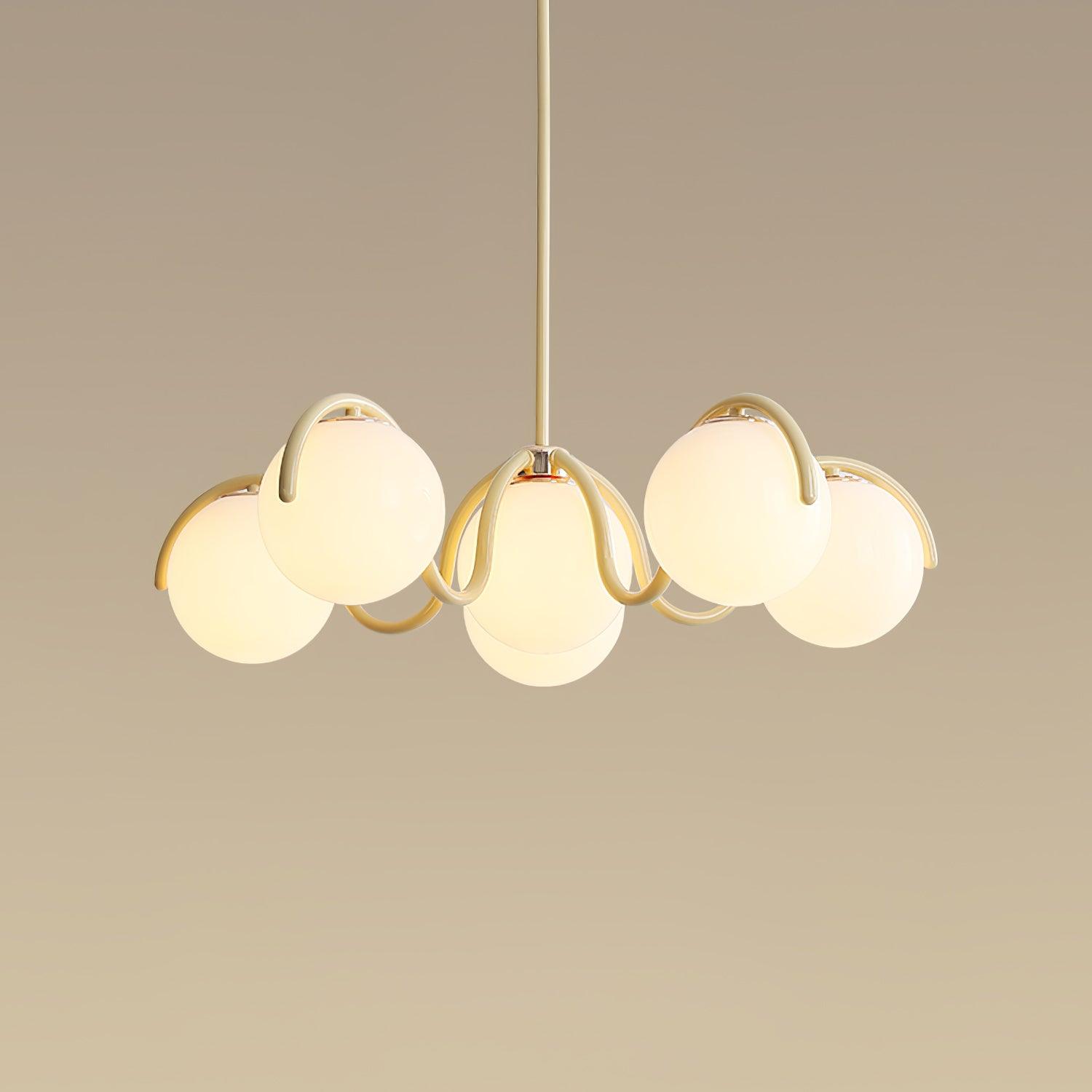 Aria Lampadario Lineare Curvo