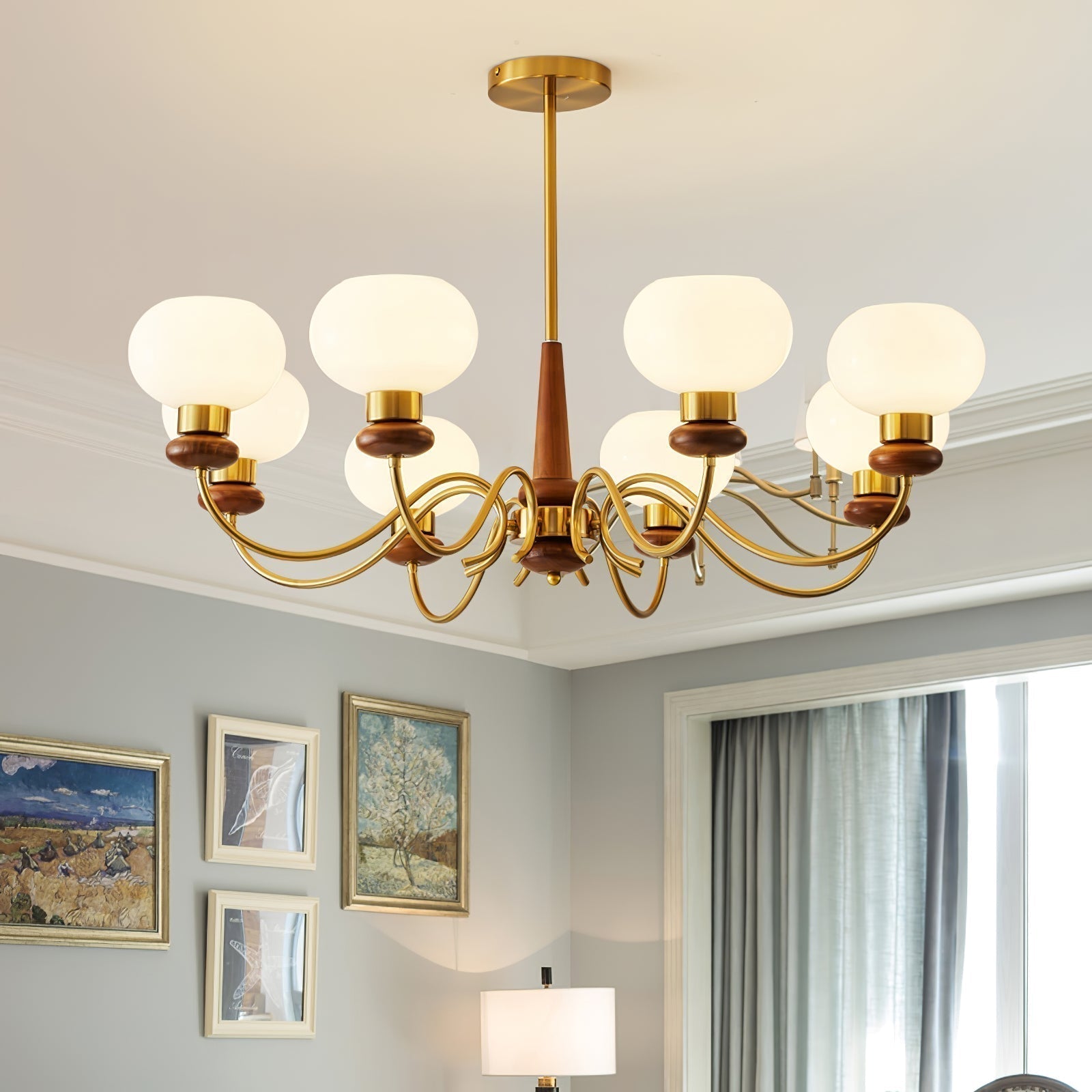 Regency Globe Chandelier - Blowlighting