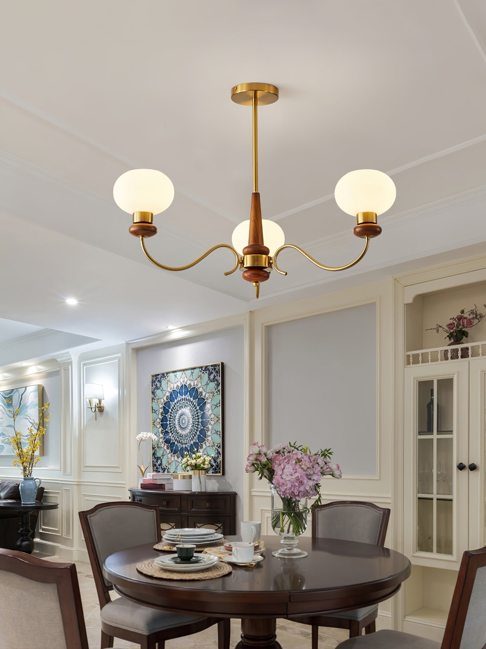 Regency Globe Chandelier - Blowlighting