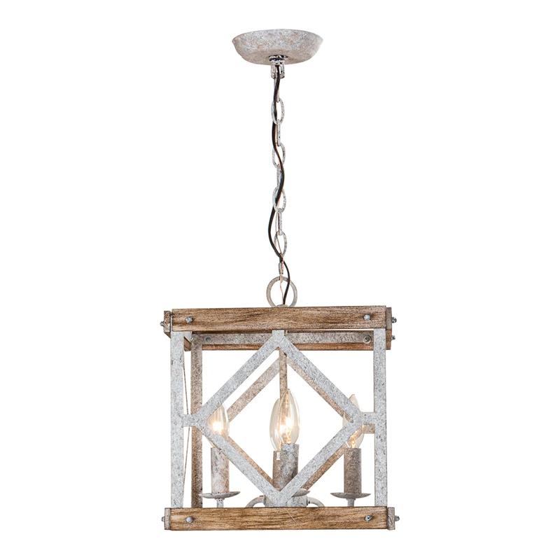 Zelaeora Individual Creativity 4 - Light Wooden Metal Pendant Lamp - Lamp Copper