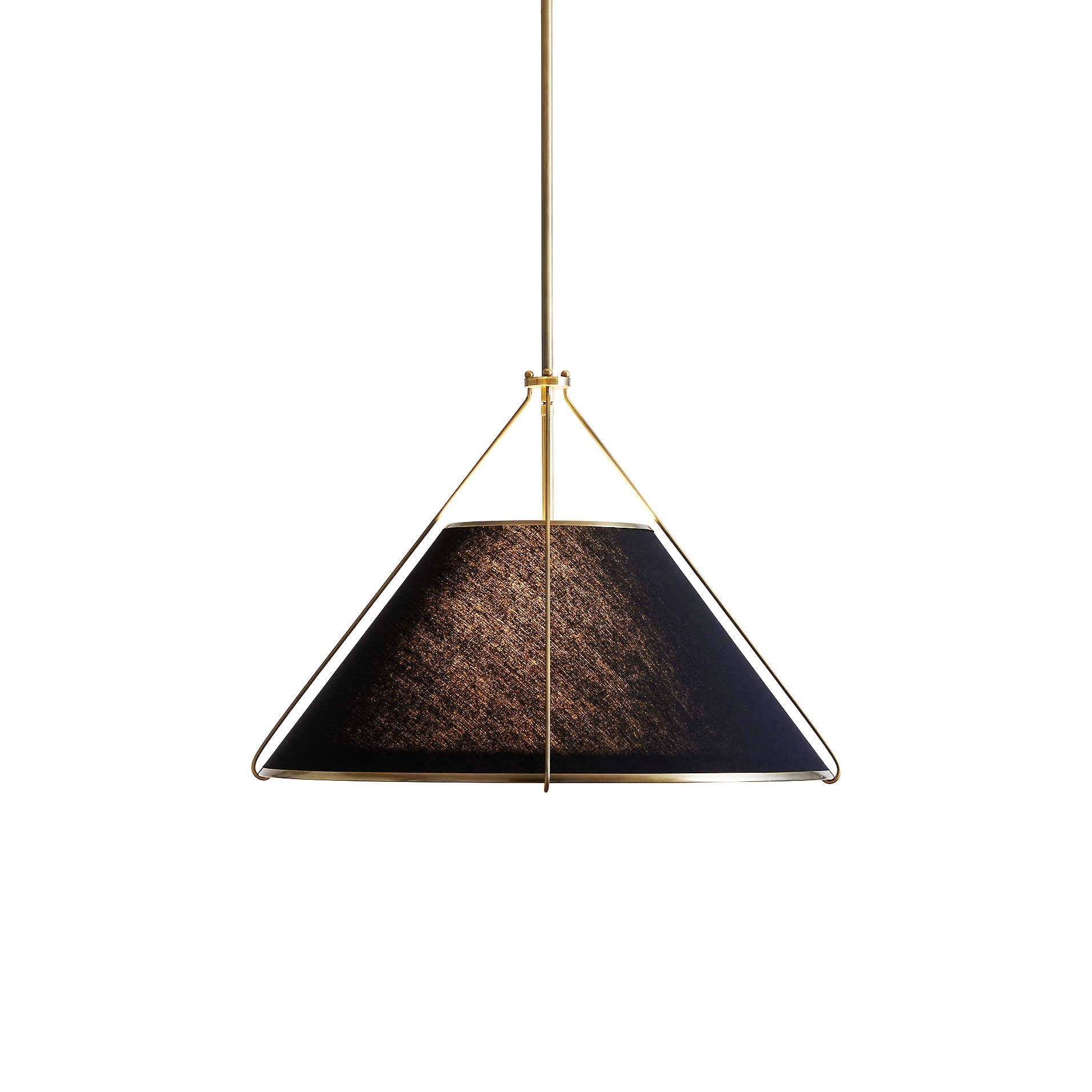 Voloraris Vintage Industrial Conical Fabric Pendant Lamp - Lamp Copper