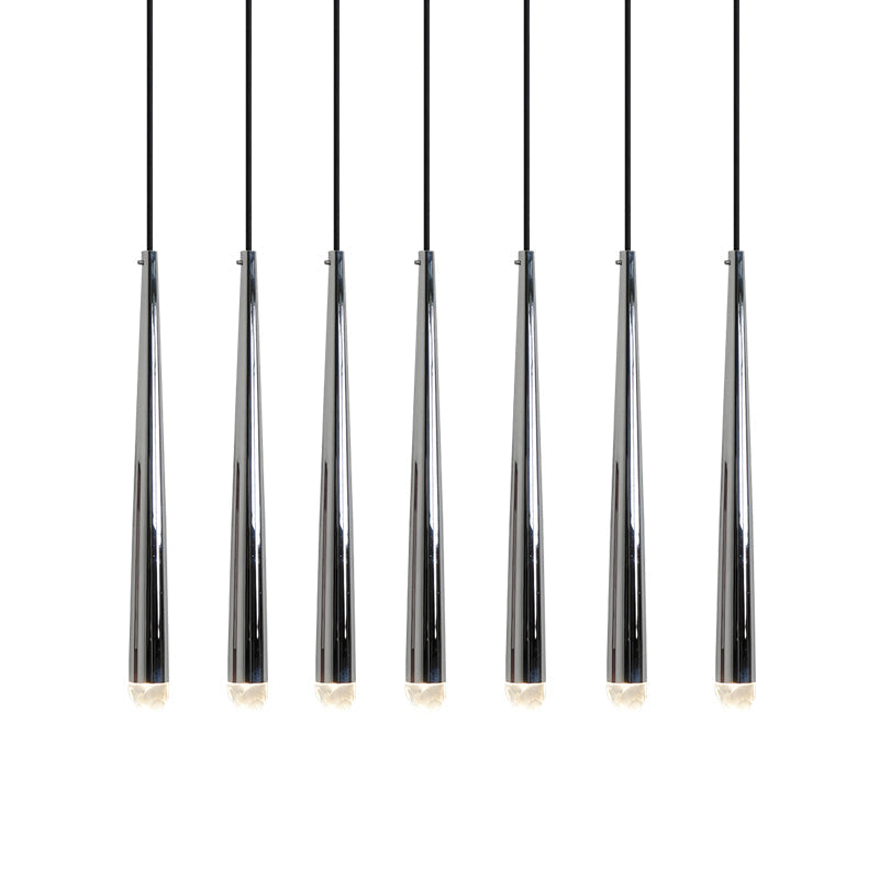 Chandelier with Polished Brass and Crystal Shades Minimalist - Letslighting