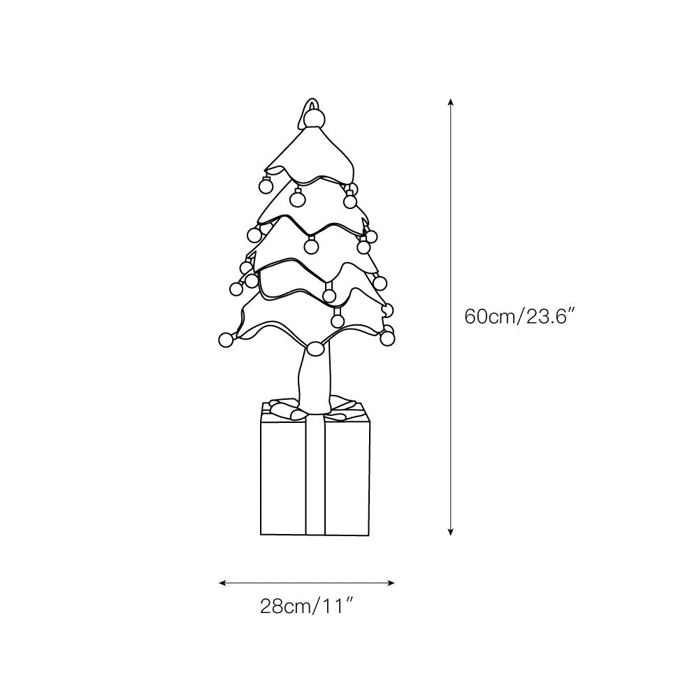 Retractable Xmas Tree Gift Lamp - Lamp Copper