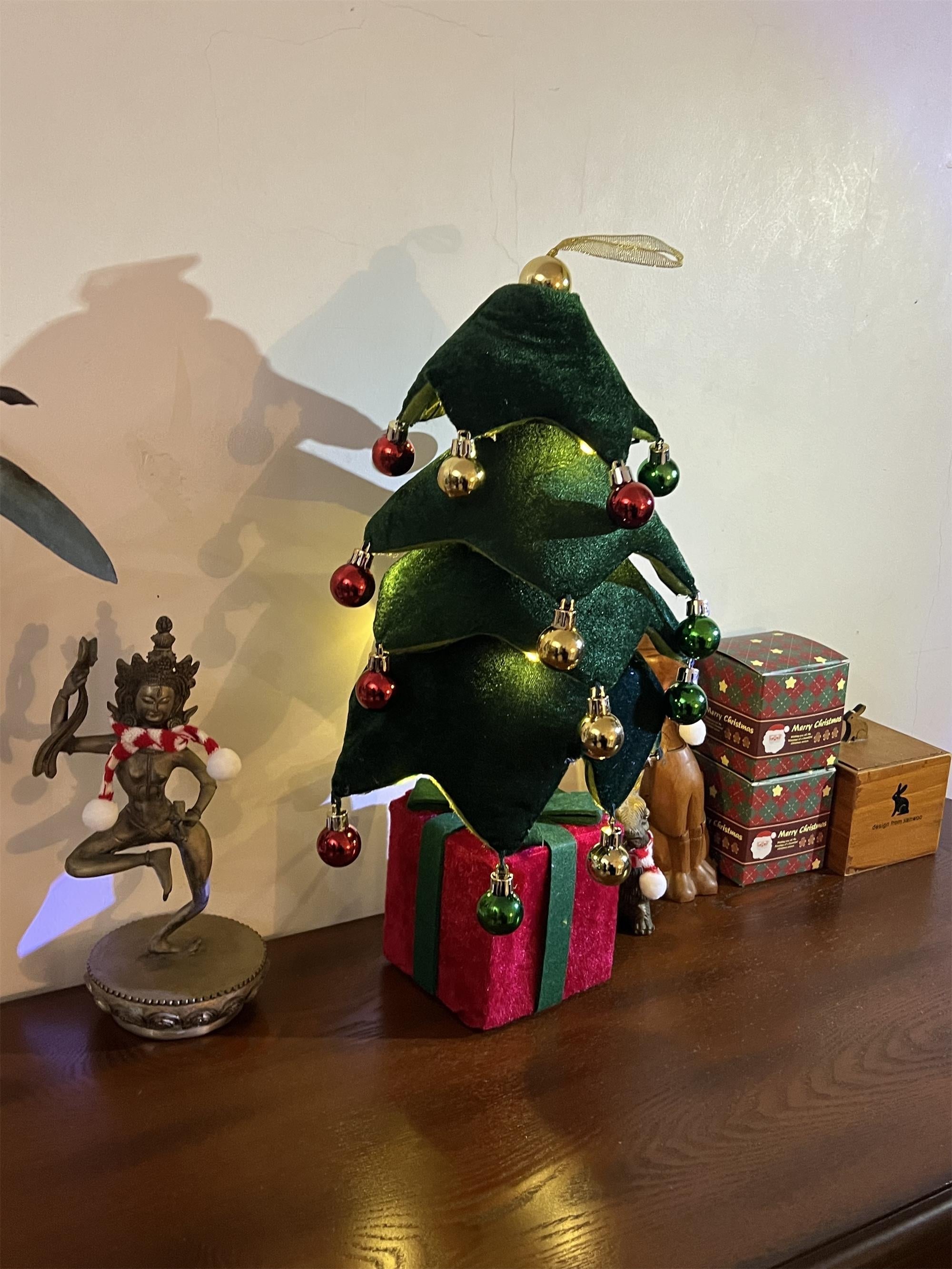 Retractable Xmas Tree Gift Lamp - Lamp Copper