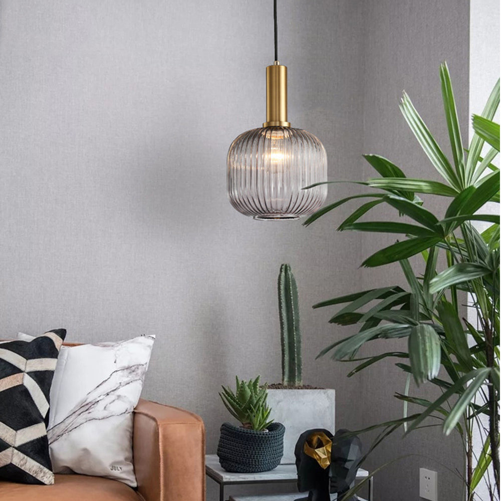 Valentina Retro Vetro Lampade a Sospensione Soggiorno Studio