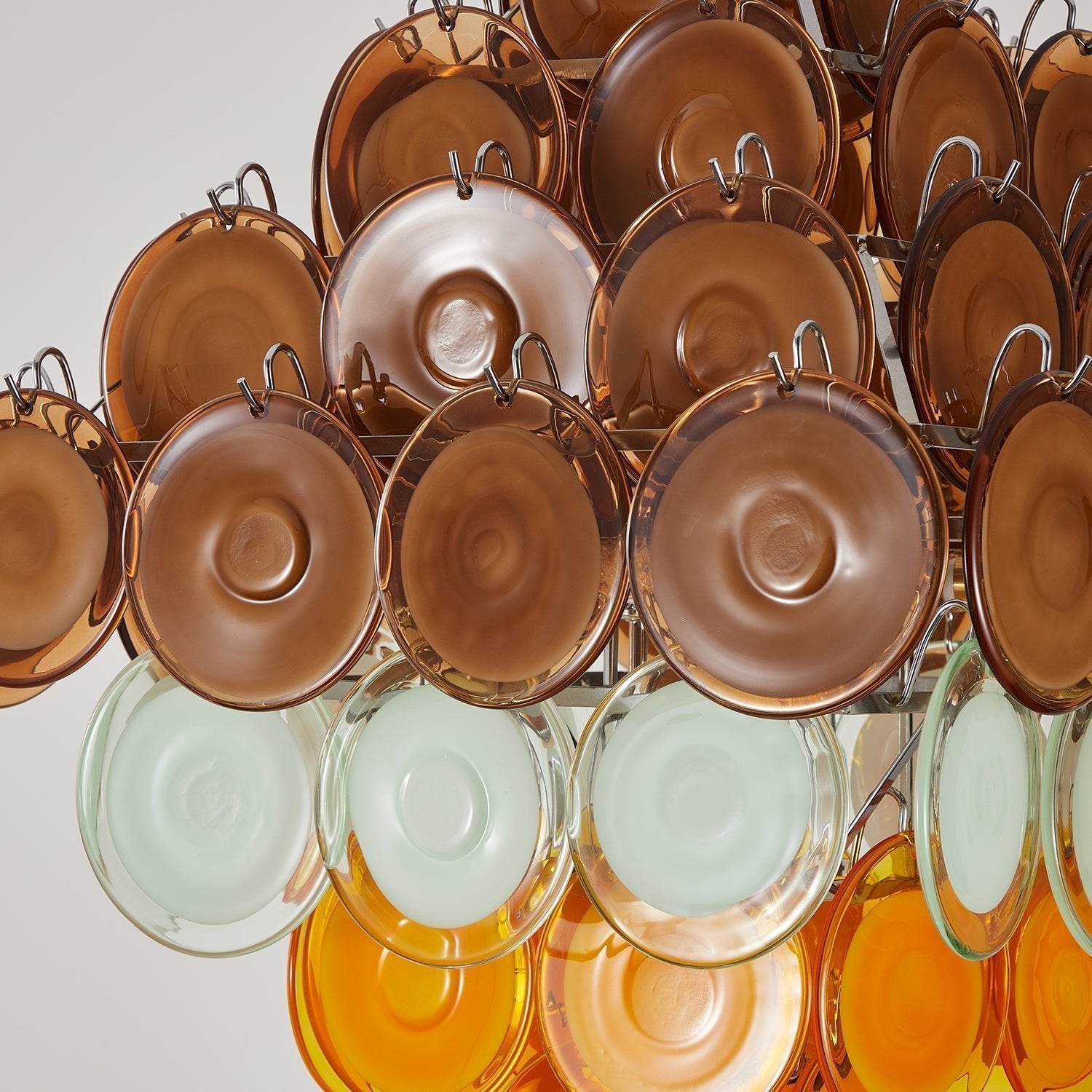 Aurora Chandelier Retro Glass Disc Multicolor Vintage - Neutralighting
