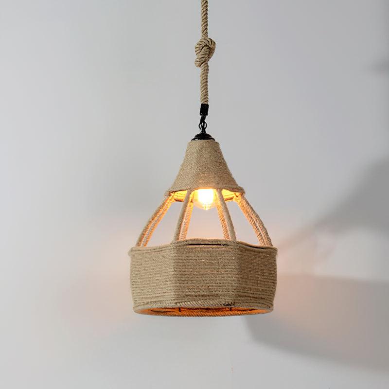 Retro Hemp Rope Exquisite Pendant Light - Blowlighting
