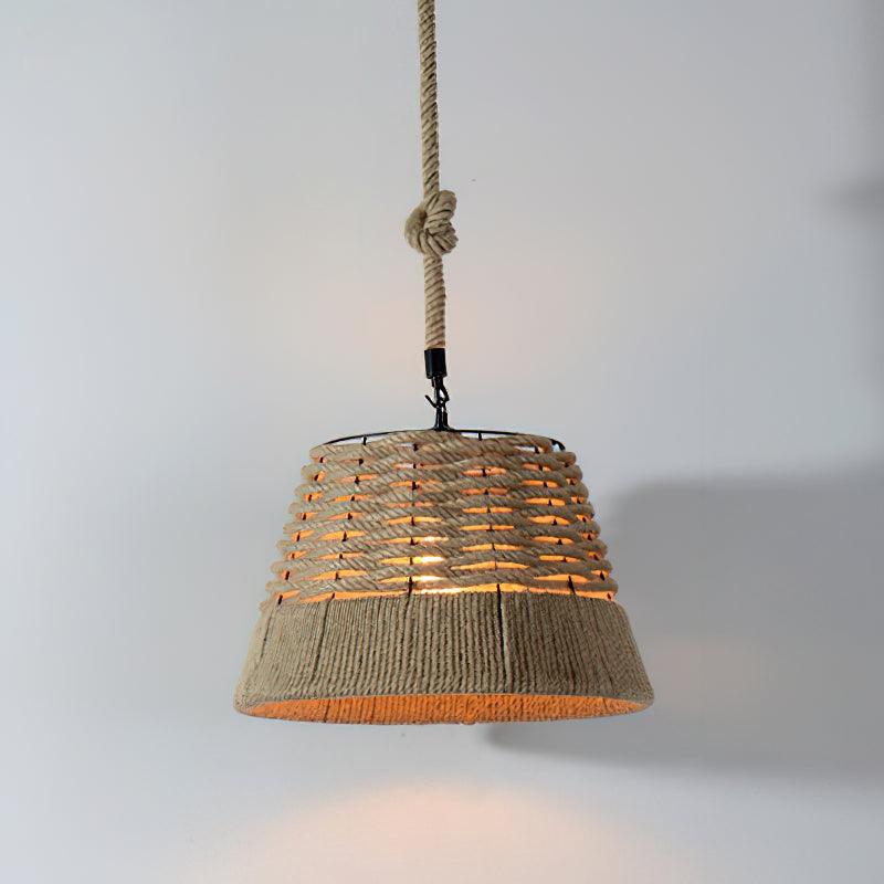 Retro Hemp Rope Exquisite Pendant Light - Blowlighting