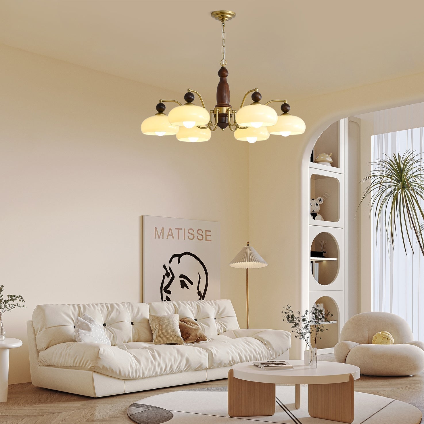 Aurora Chandelier Revival Crown Rustic - Blowlighting