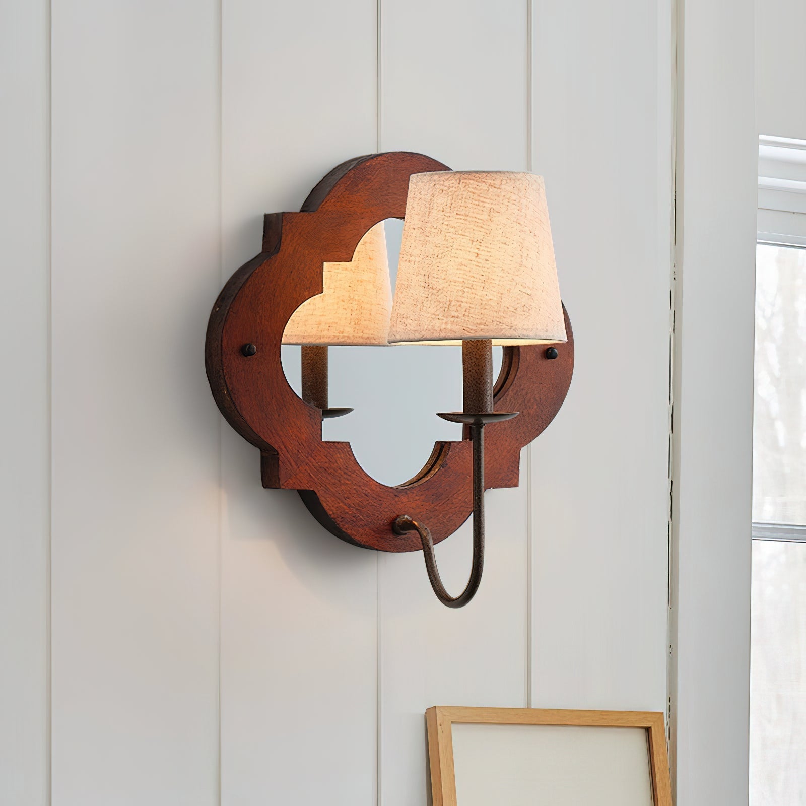 Sytheir Premium Elegance Fabric Wall Lamp - Lamp Copper