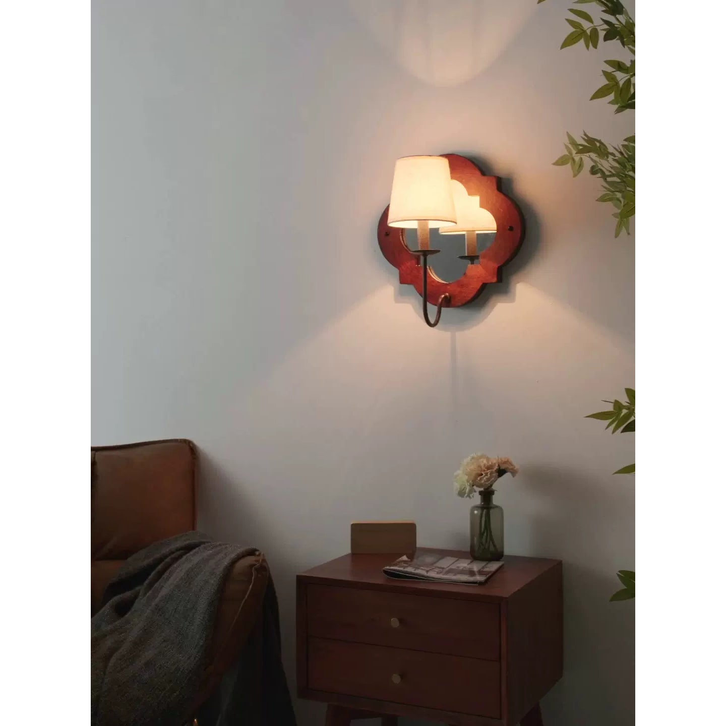Sytheir Premium Elegance Fabric Wall Lamp - Lamp Copper