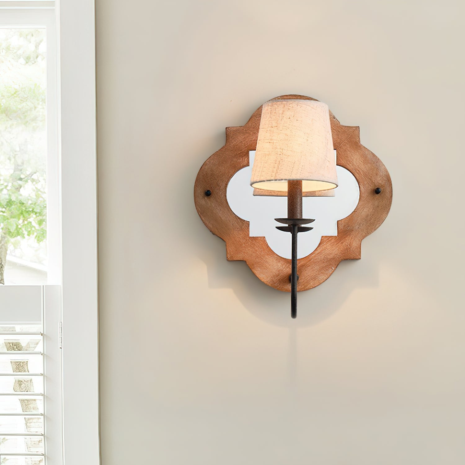 Sytheir Premium Elegance Fabric Wall Lamp - Lamp Copper