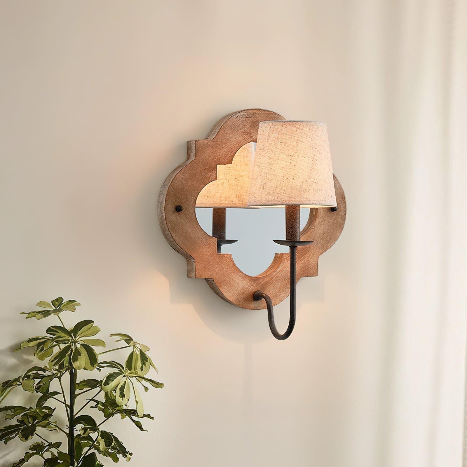 Sytheir Premium Elegance Fabric Wall Lamp - Lamp Copper
