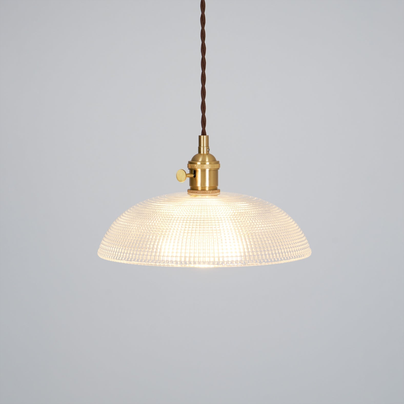 Ribbed Spiral Pendant Light - Blowlighting