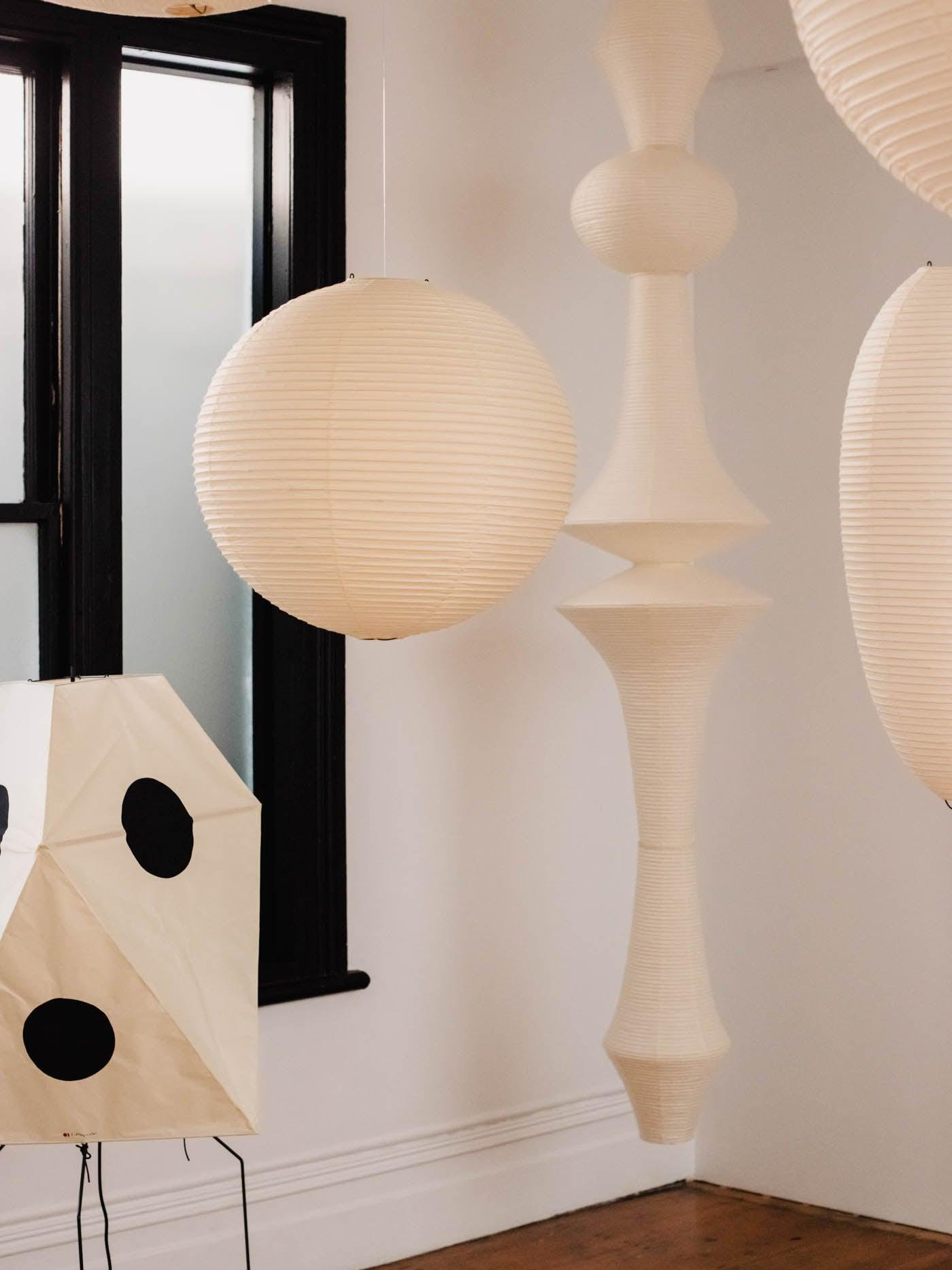Washi Paper E Pendant Light - Blowlighting