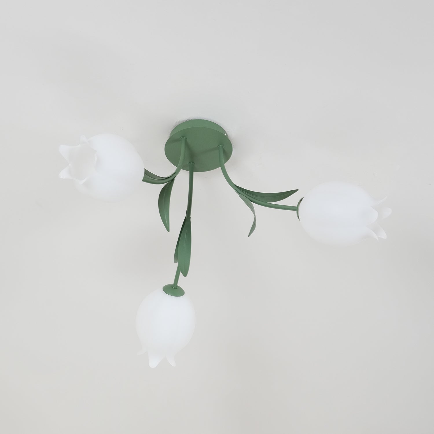 Aria Lampada da Soffitto Flush Mount con Fiore Naturale